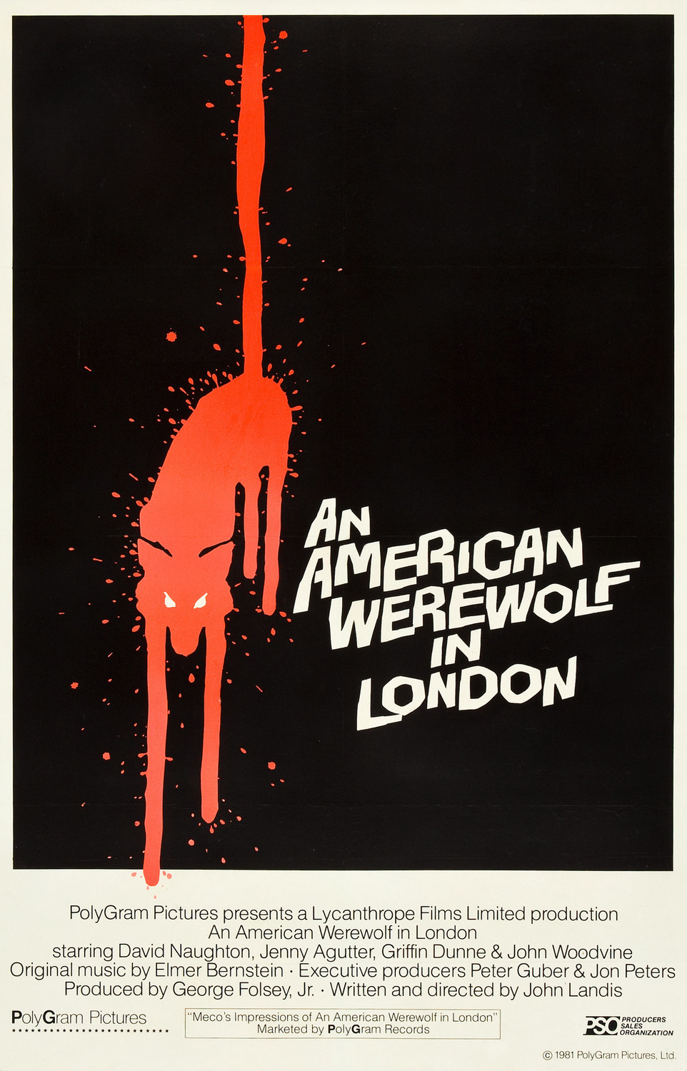 Extra Large Movie Poster Image for An American Werewolf in London (#3 of 10)