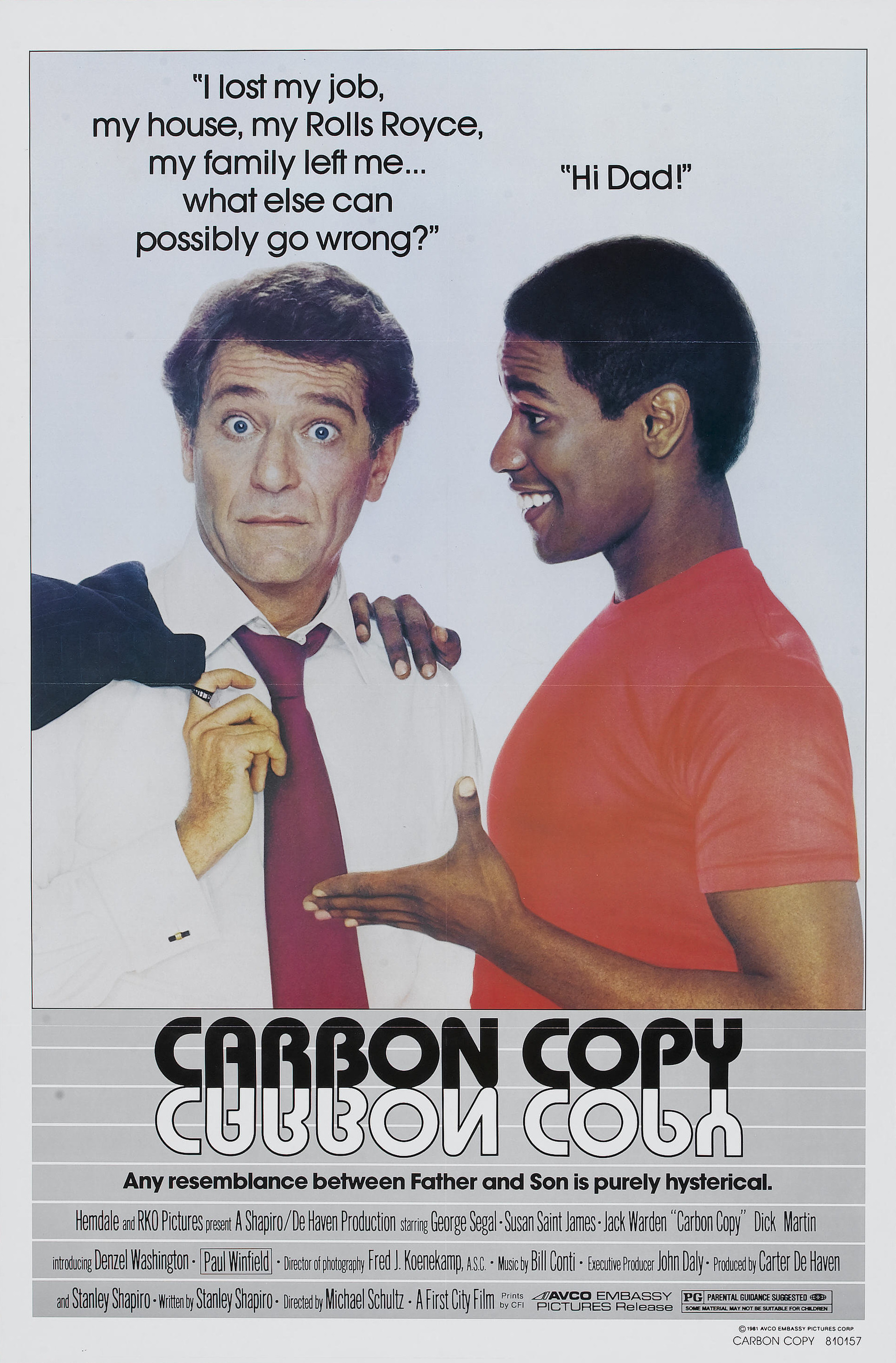 Mega Sized Movie Poster Image for Carbon Copy 