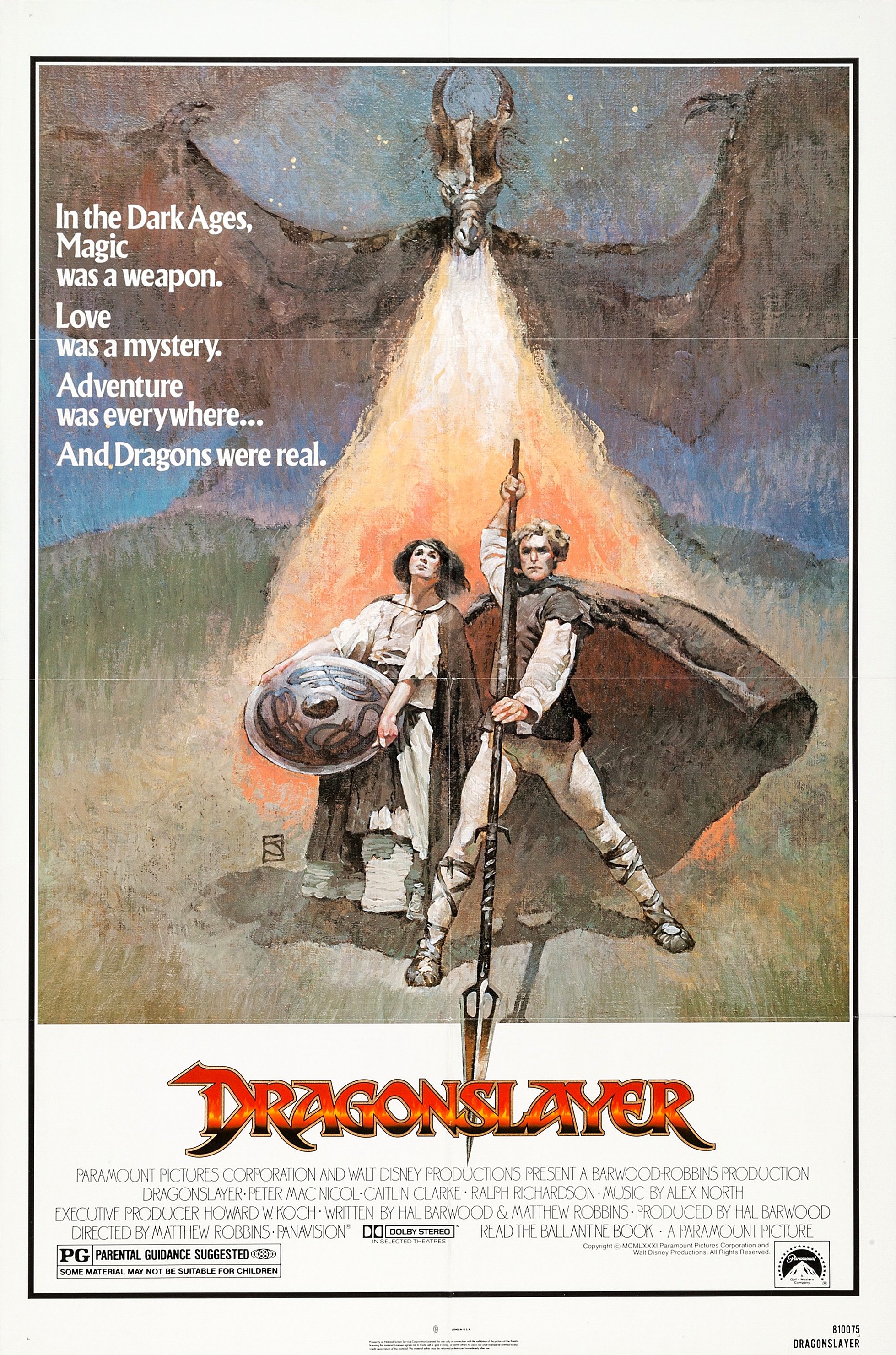 Mega Sized Movie Poster Image for Dragonslayer (#2 of 5)
