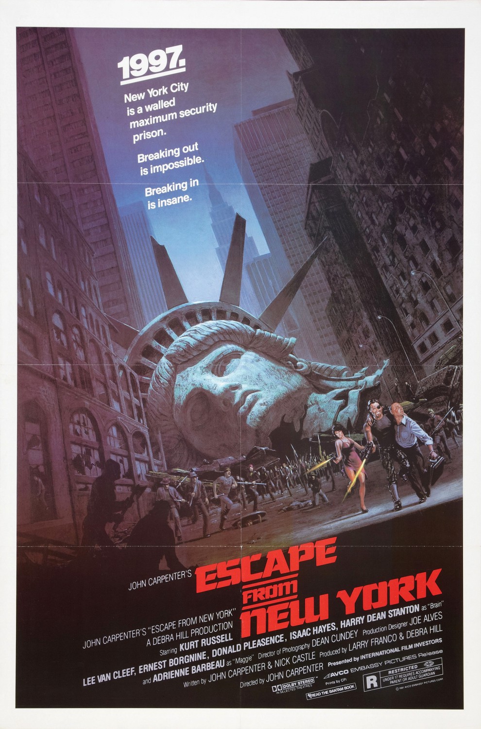 Extra Large Movie Poster Image for Escape from New York (#2 of 6)