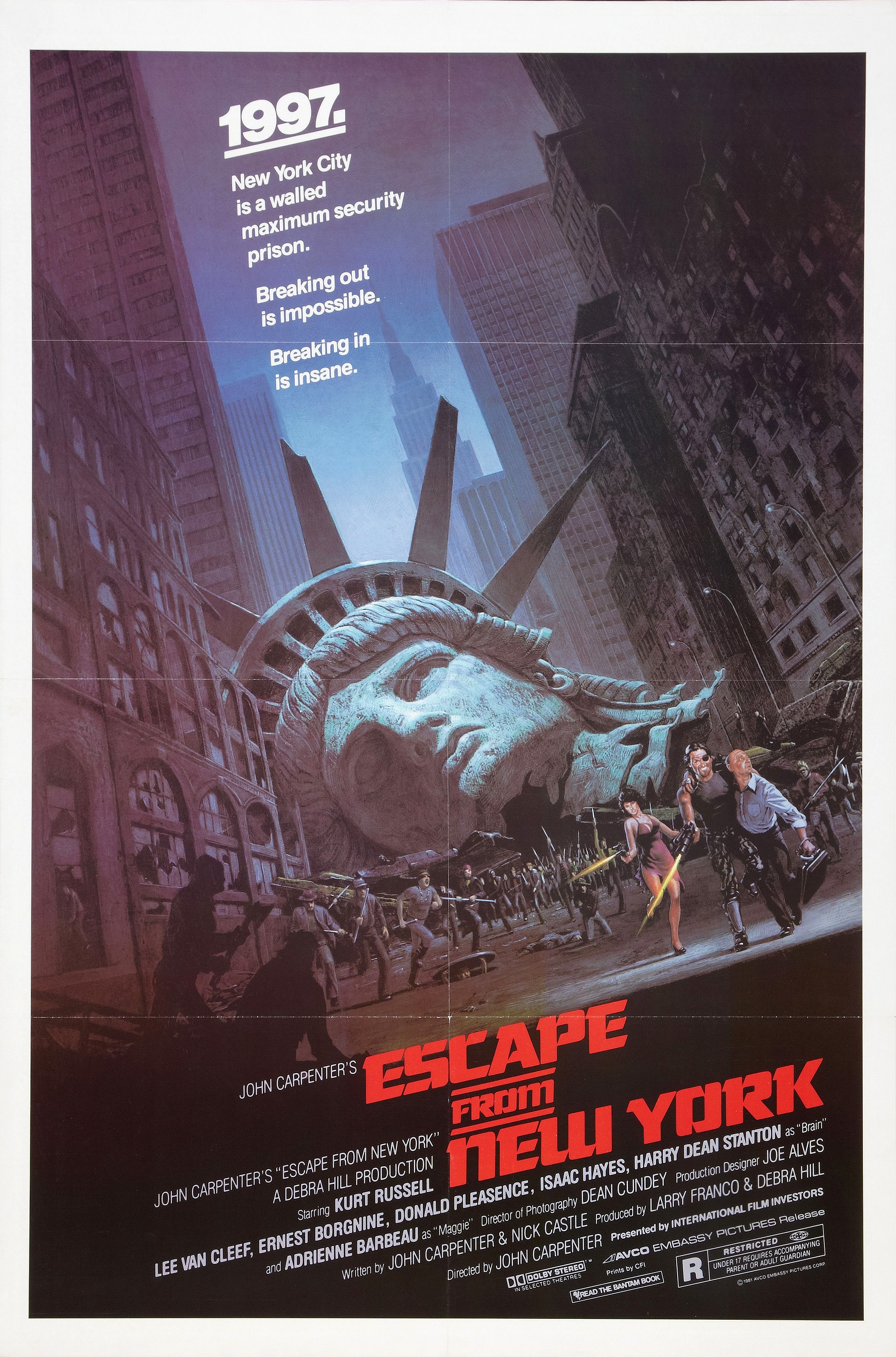 Mega Sized Movie Poster Image for Escape from New York (#2 of 6)
