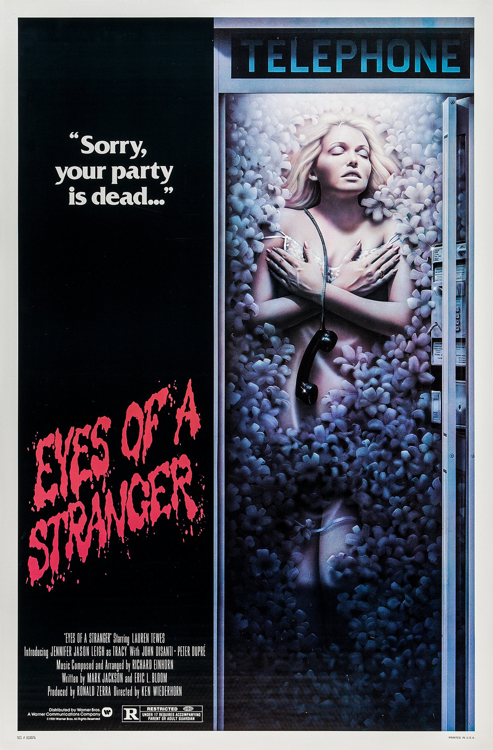 Extra Large Movie Poster Image for Eyes of a Stranger (#1 of 2)
