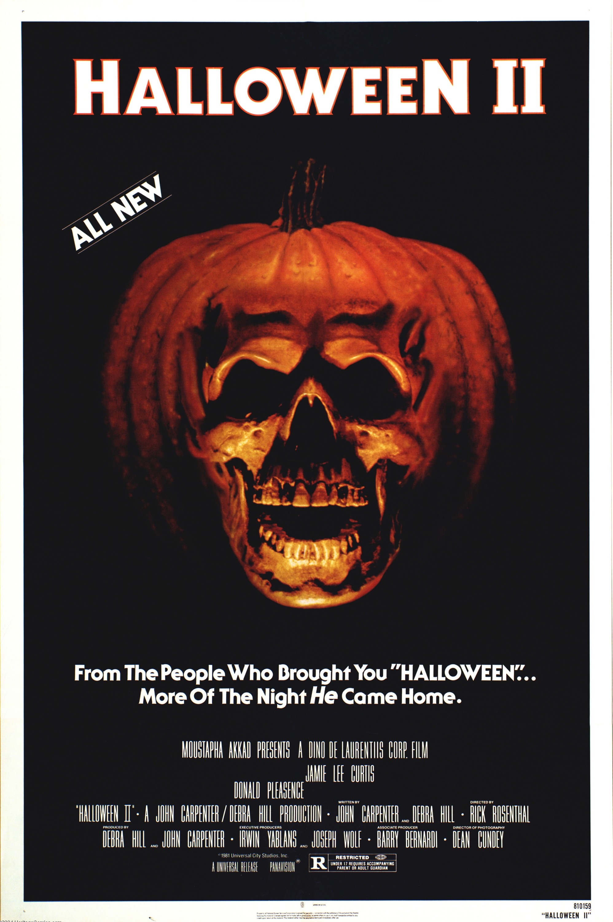 Mega Sized Movie Poster Image for Halloween II (#1 of 2)