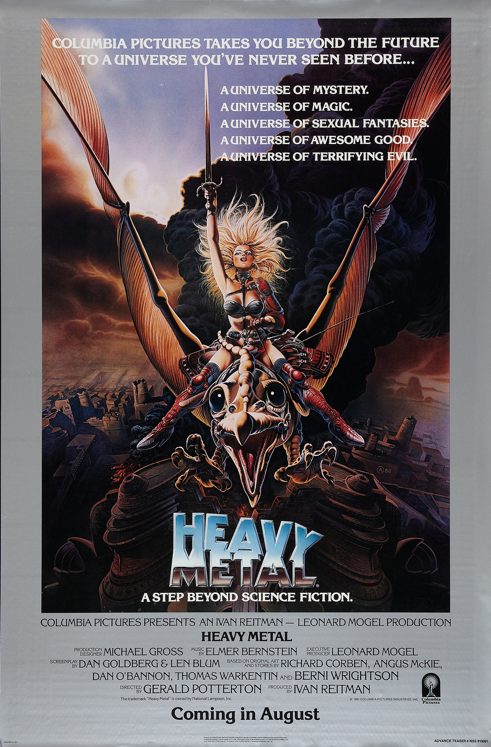 Extra Large Movie Poster Image for Heavy Metal (#1 of 3)