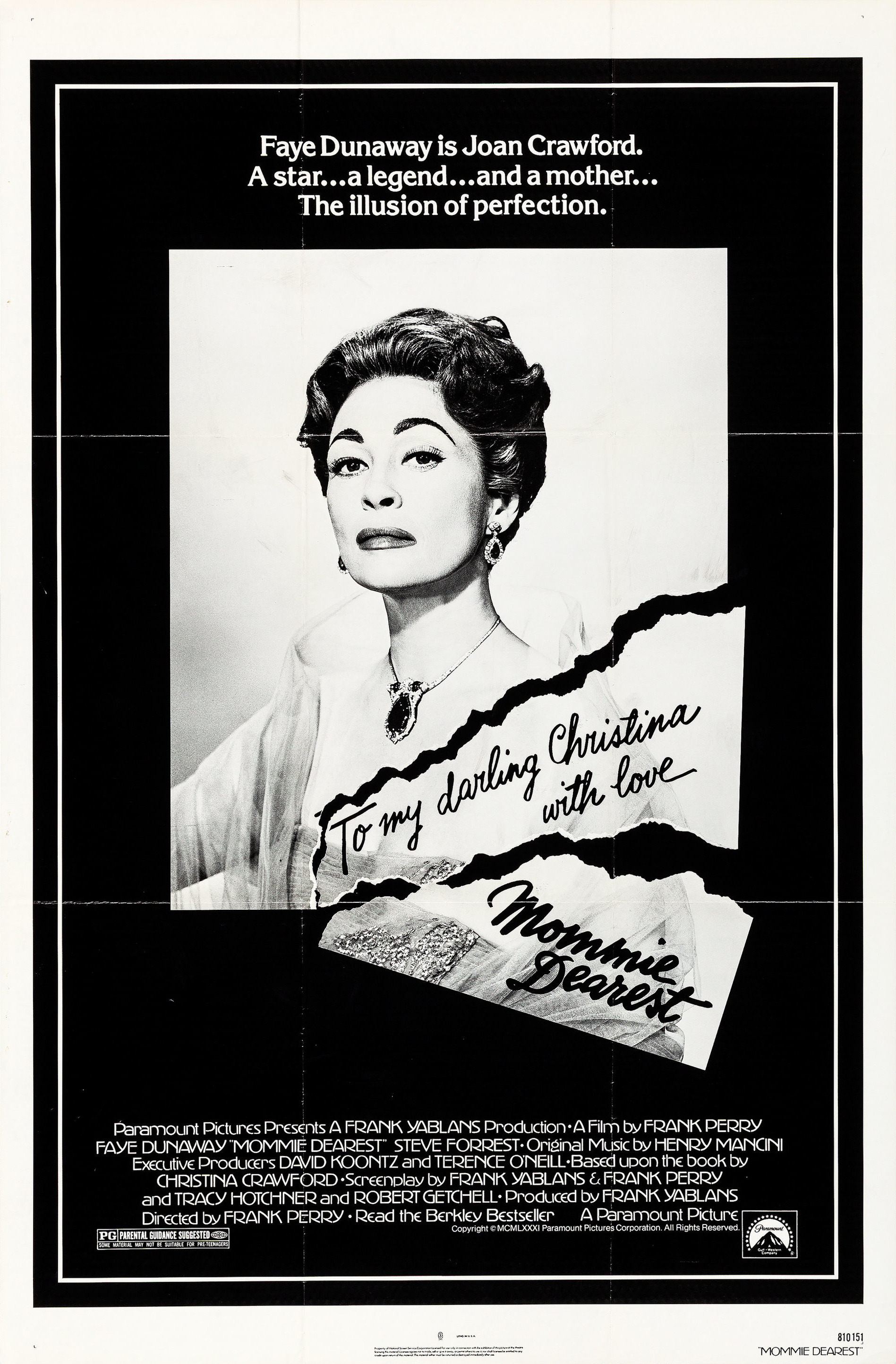Mega Sized Movie Poster Image for Mommie Dearest (#1 of 2)