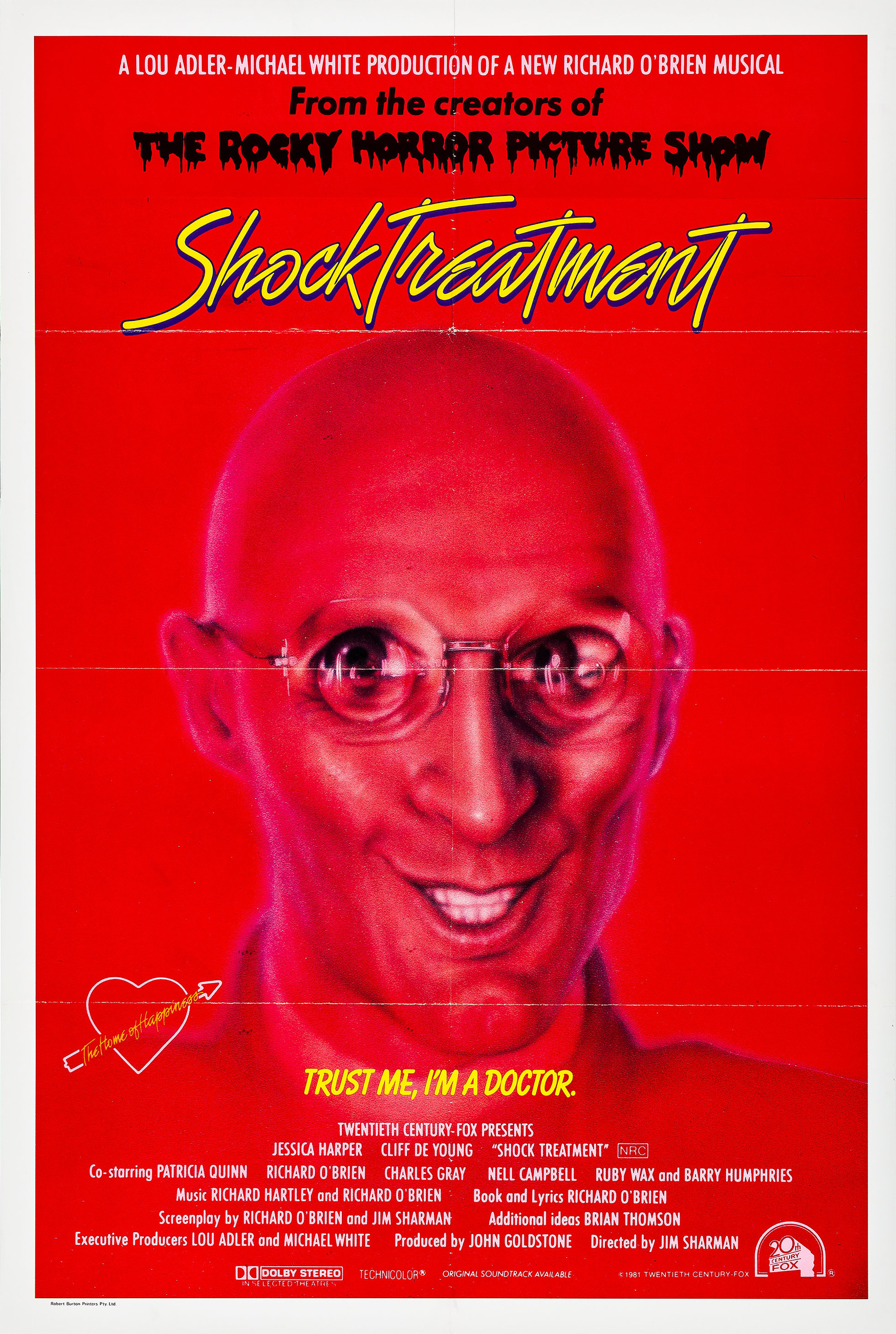 Mega Sized Movie Poster Image for Shock Treatment 