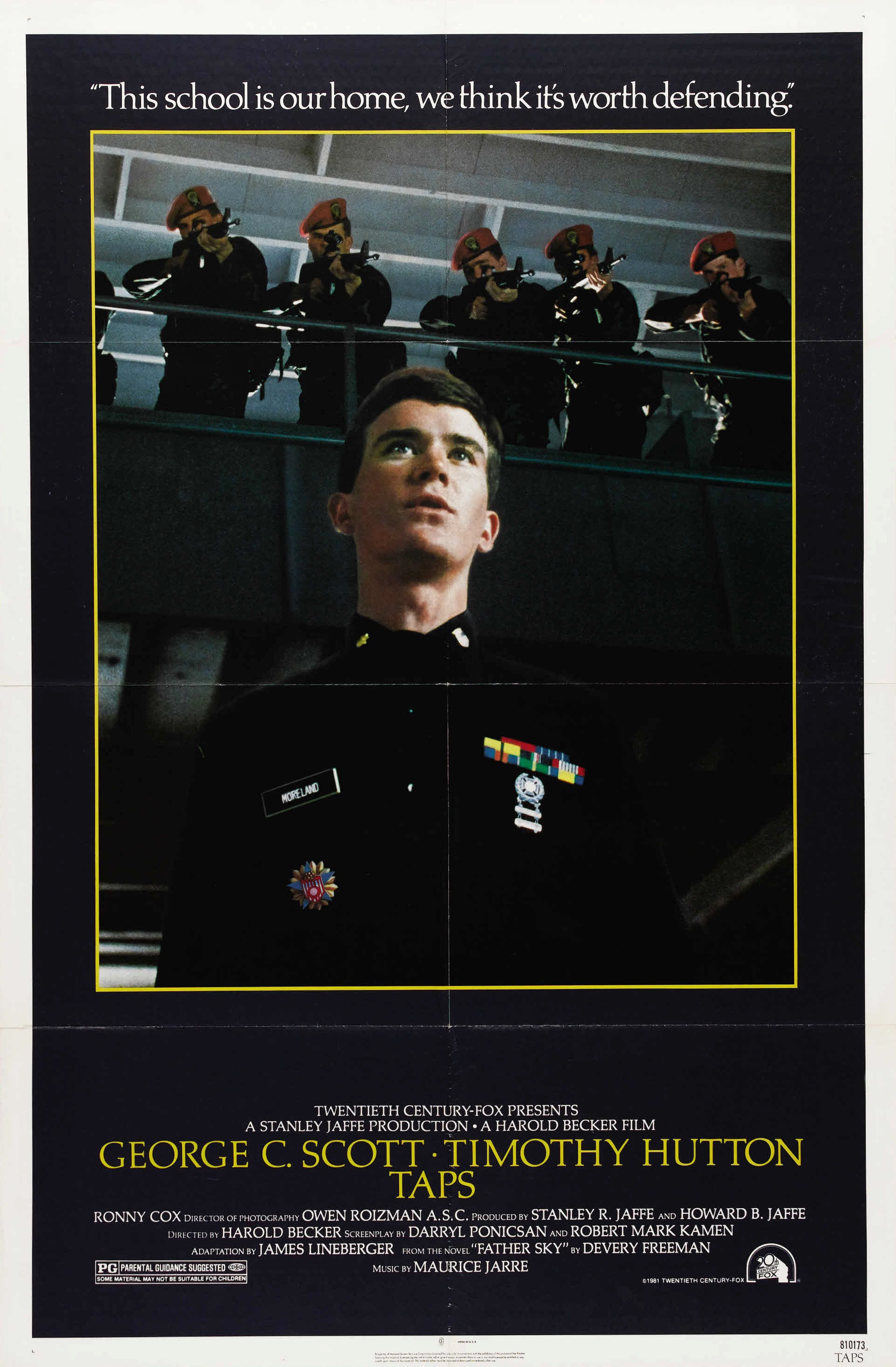 Mega Sized Movie Poster Image for Taps (#1 of 2)