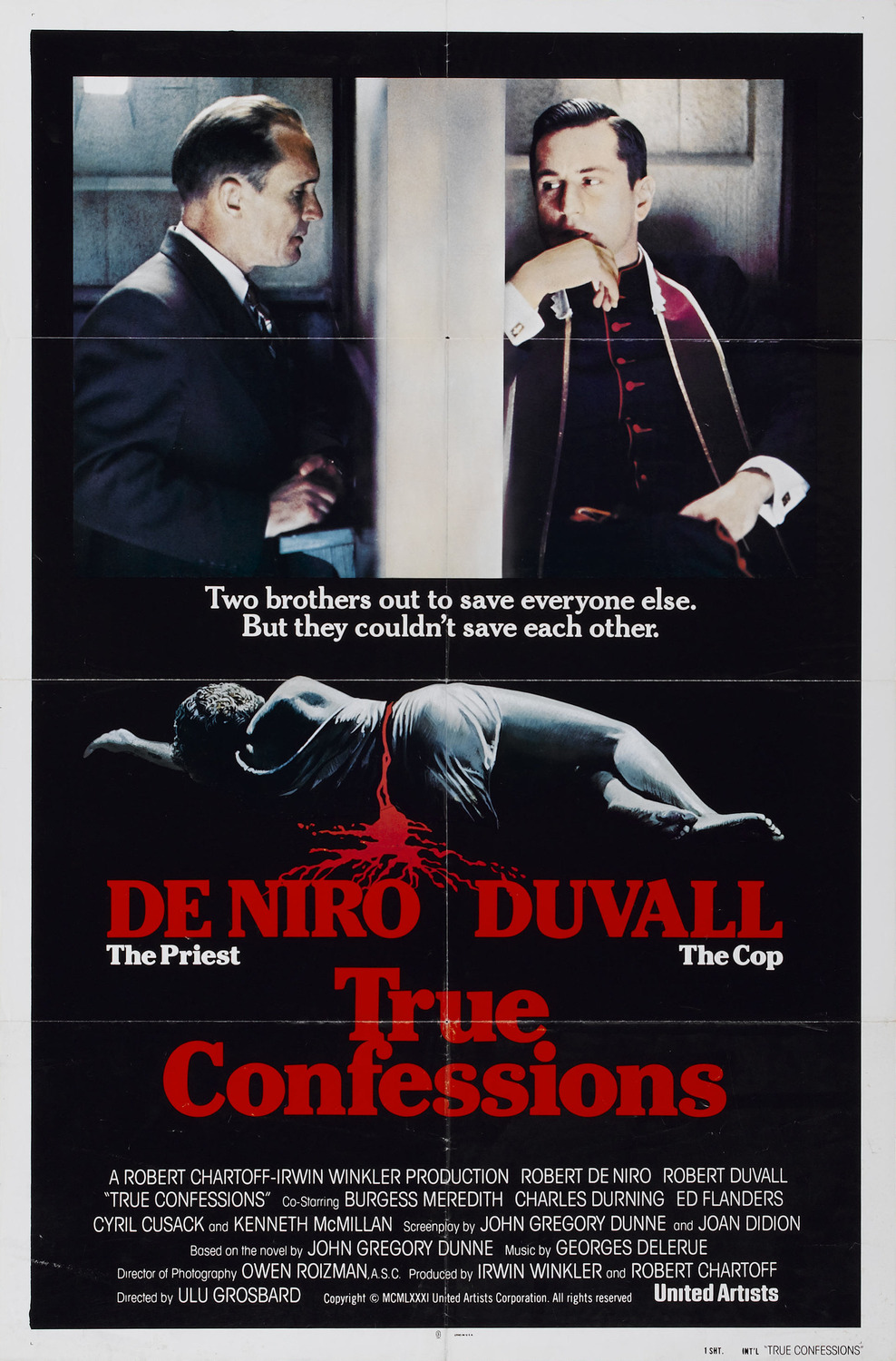Extra Large Movie Poster Image for True Confessions (#2 of 3)