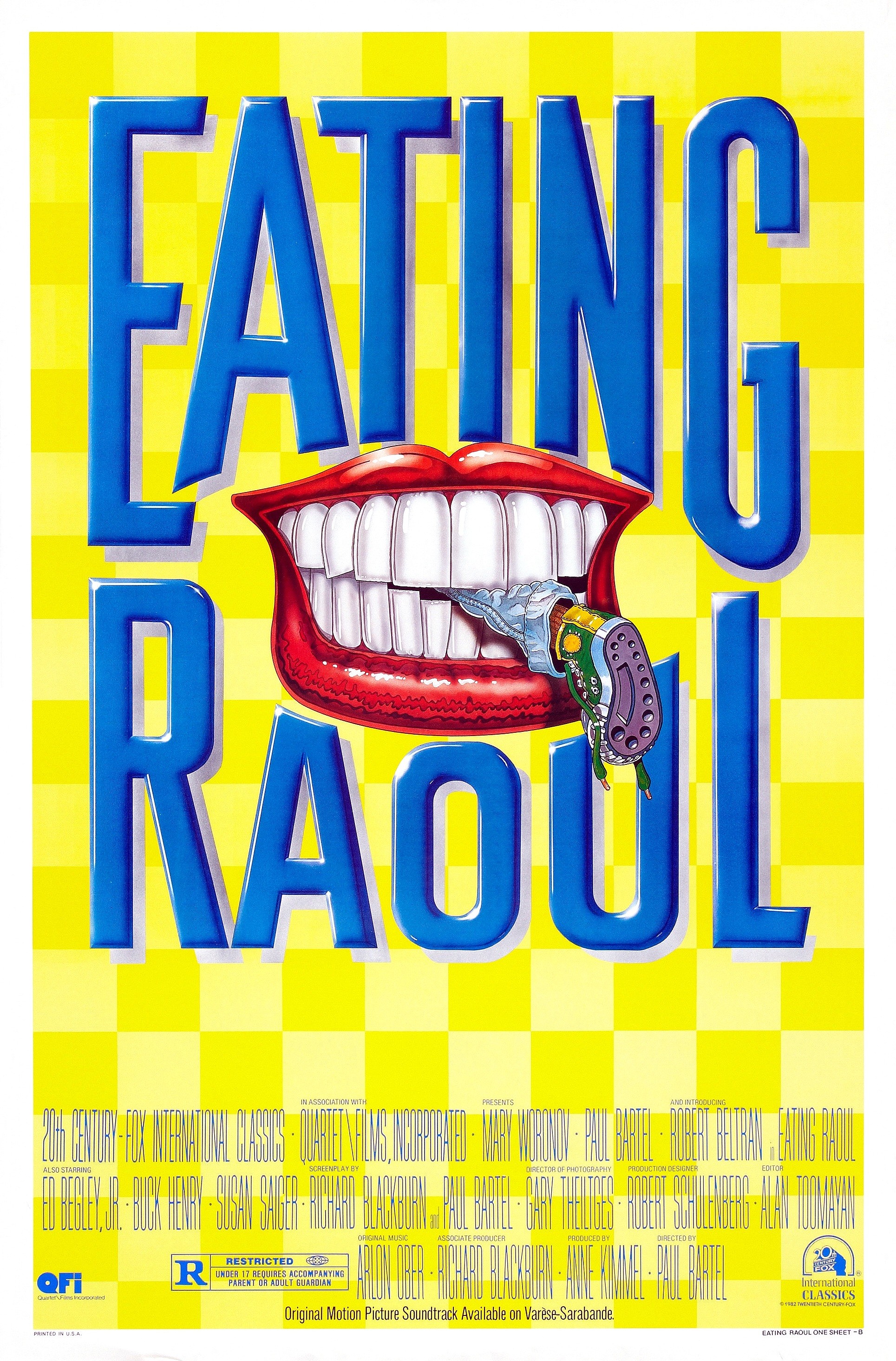 Mega Sized Movie Poster Image for Eating Raoul 