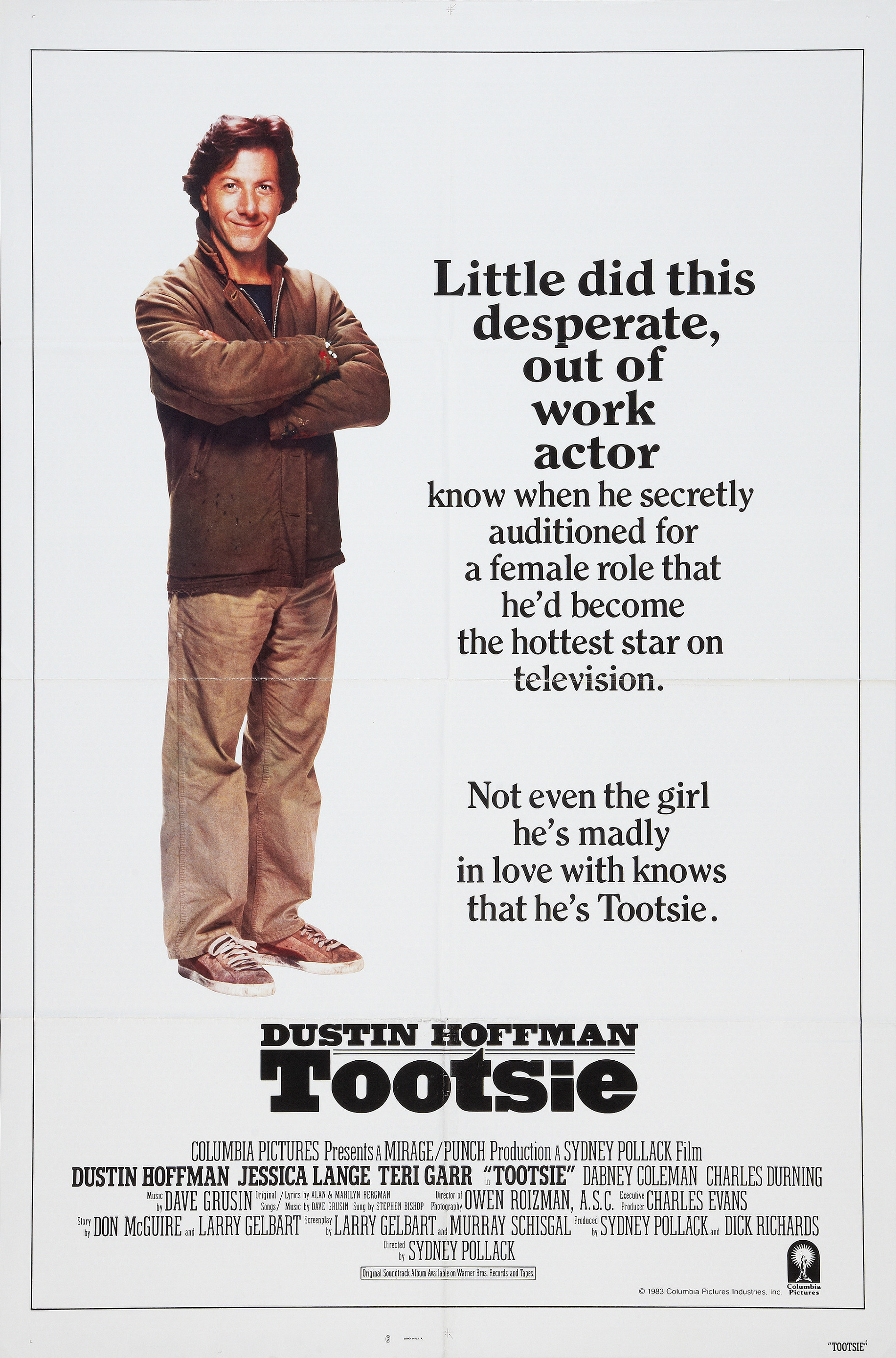 Mega Sized Movie Poster Image for Tootsie (#3 of 3)