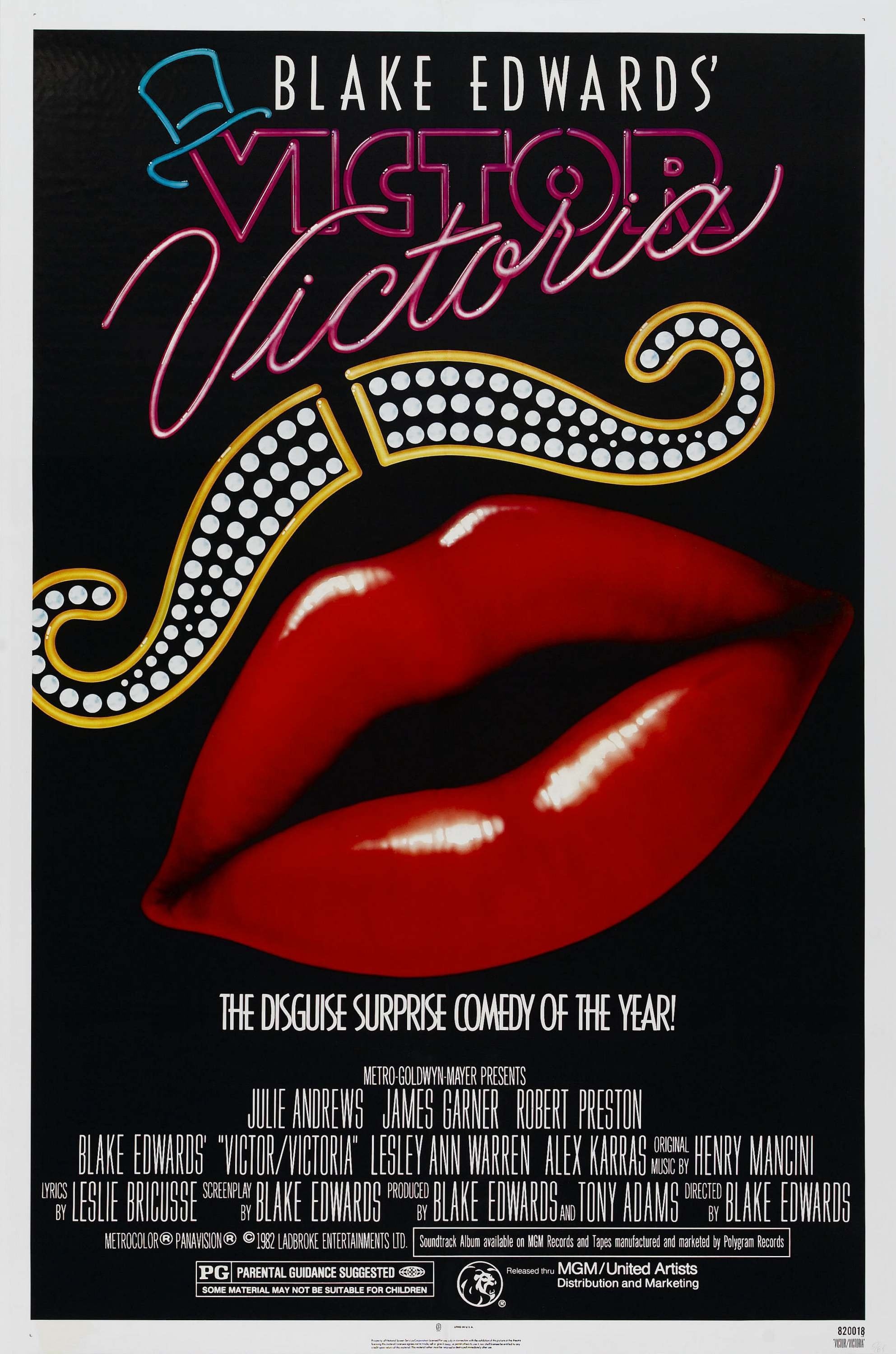 Mega Sized Movie Poster Image for Victor / Victoria 