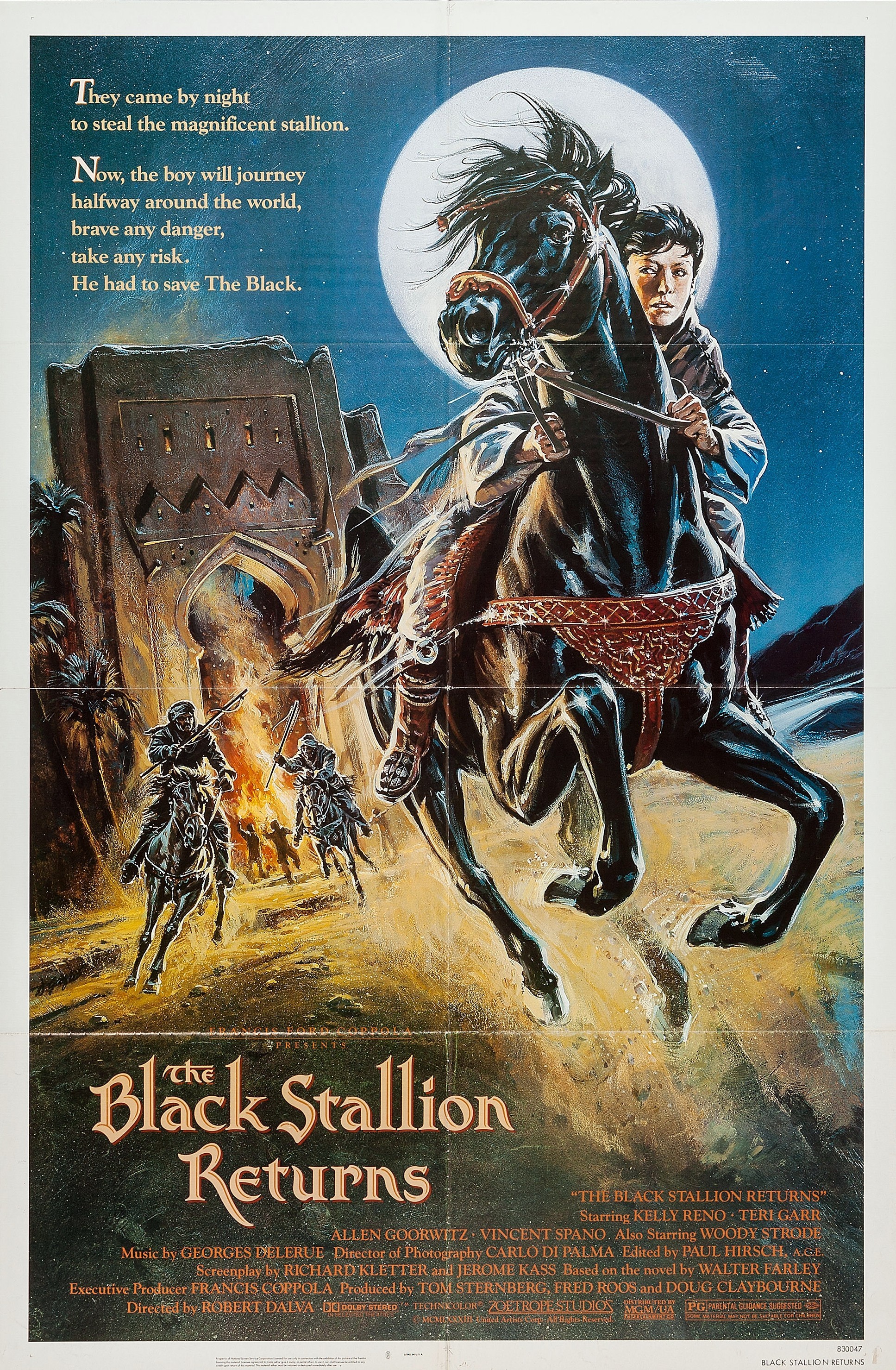 Mega Sized Movie Poster Image for The Black Stallion Returns (#1 of 2)