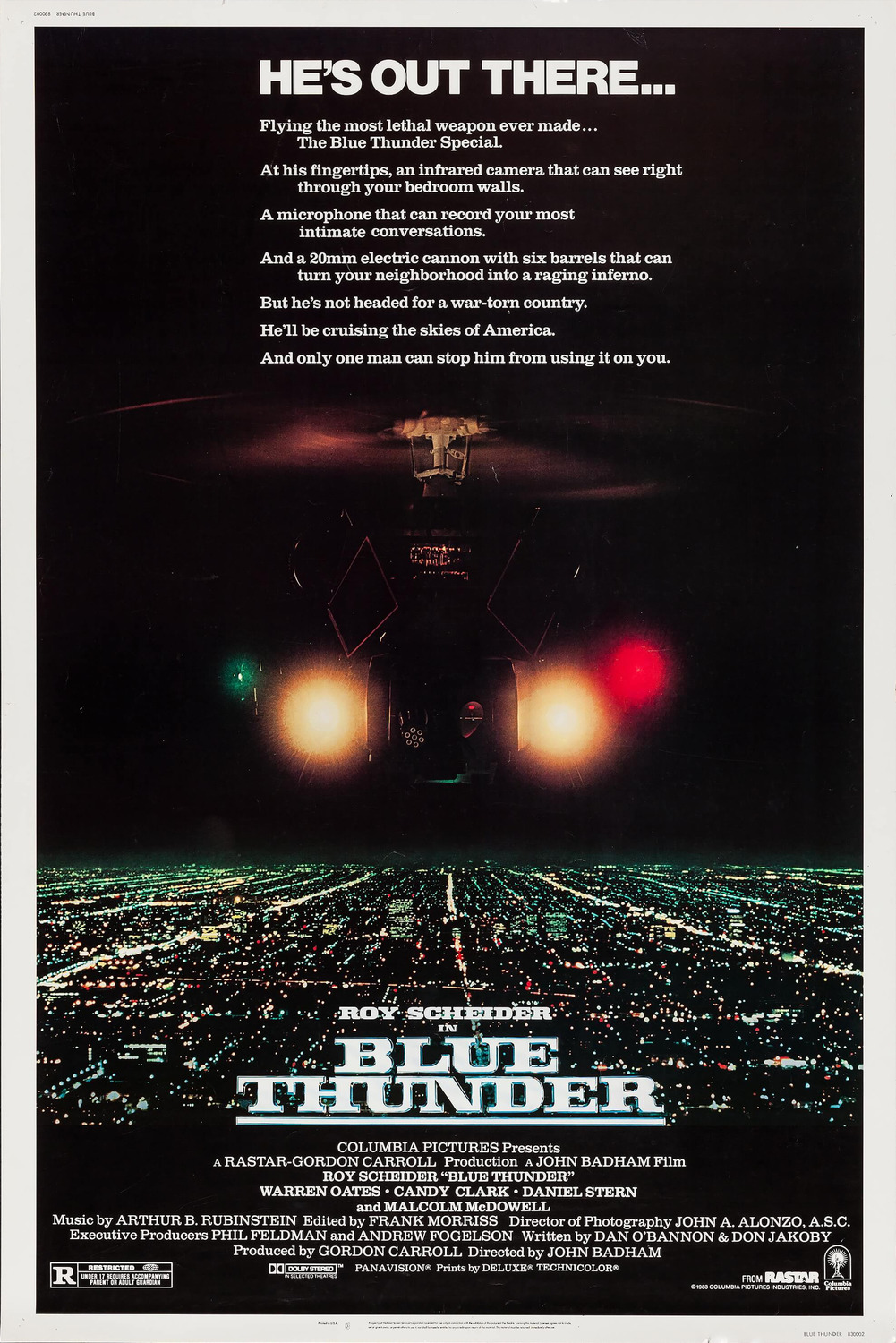 Extra Large Movie Poster Image for Blue Thunder 