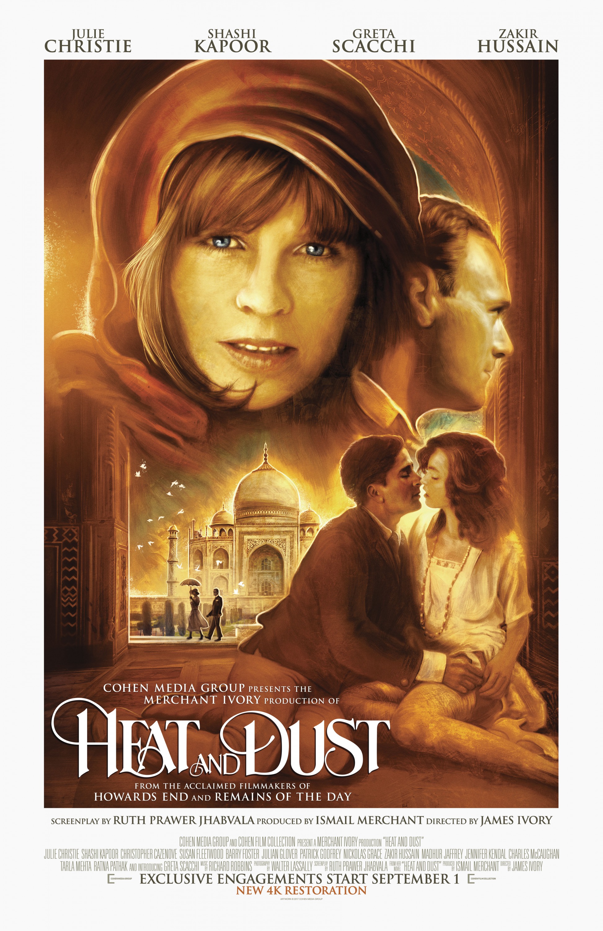 Mega Sized Movie Poster Image for Heat and Dust (#2 of 3)