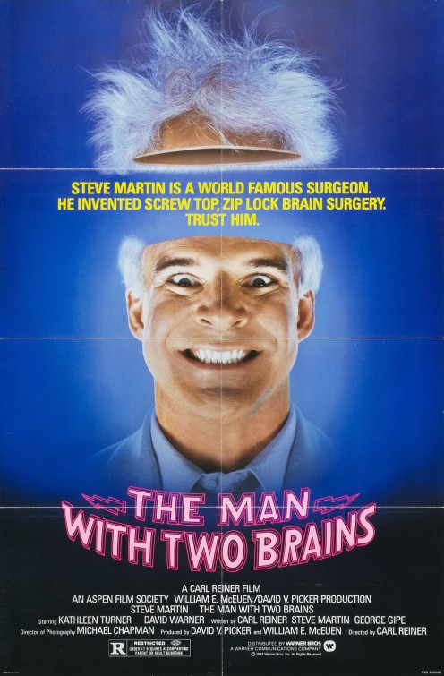 The Man with Two Brains Movie Poster