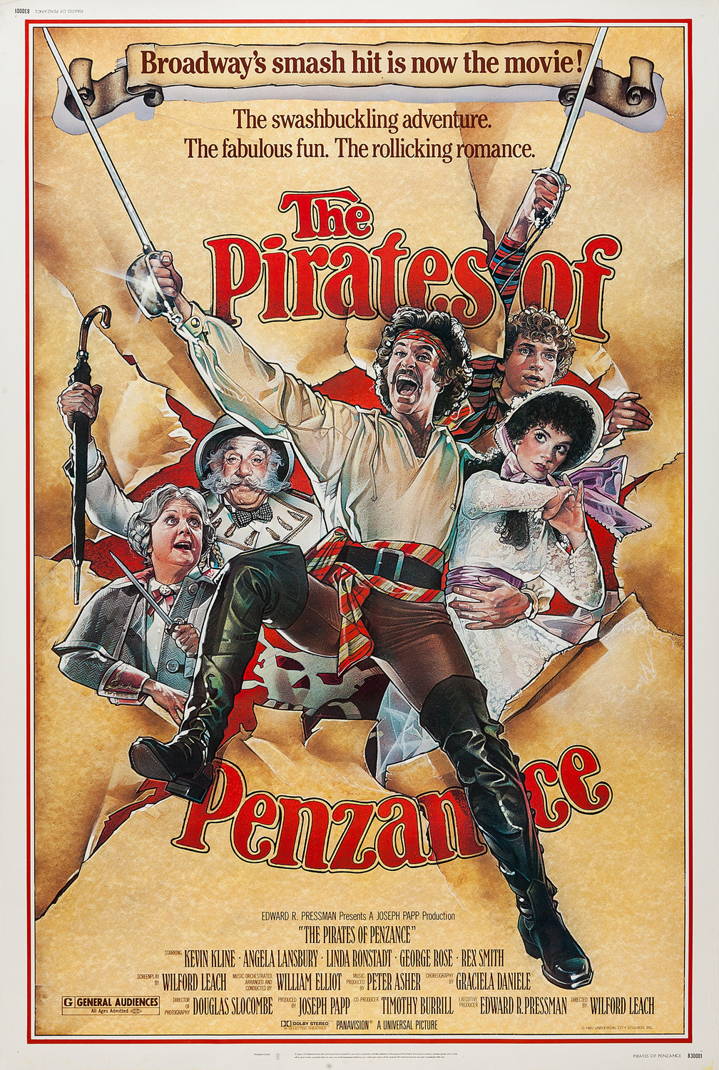 Extra Large Movie Poster Image for The Pirates of Penzance 