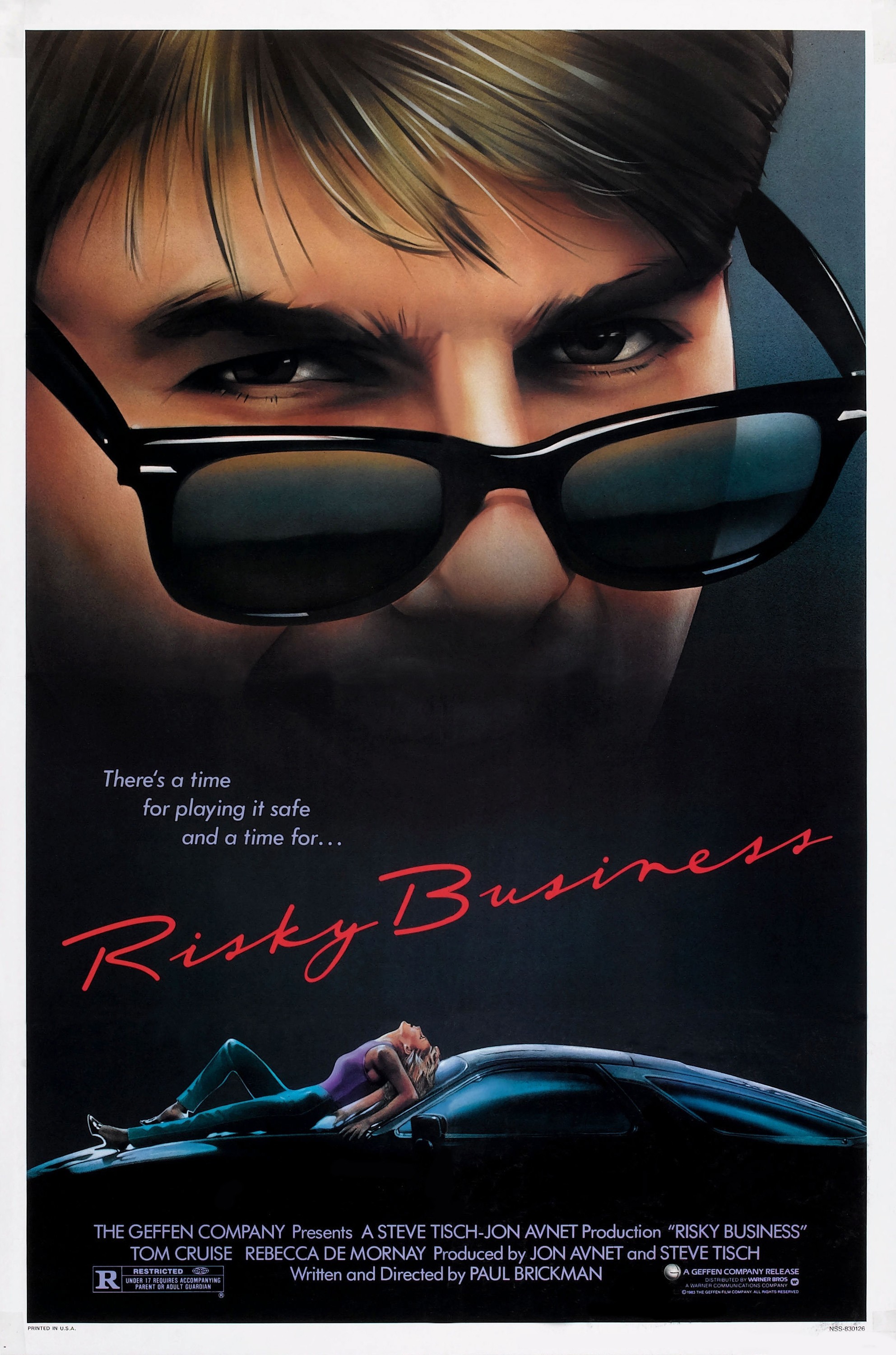 Mega Sized Movie Poster Image for Risky Business (#1 of 3)