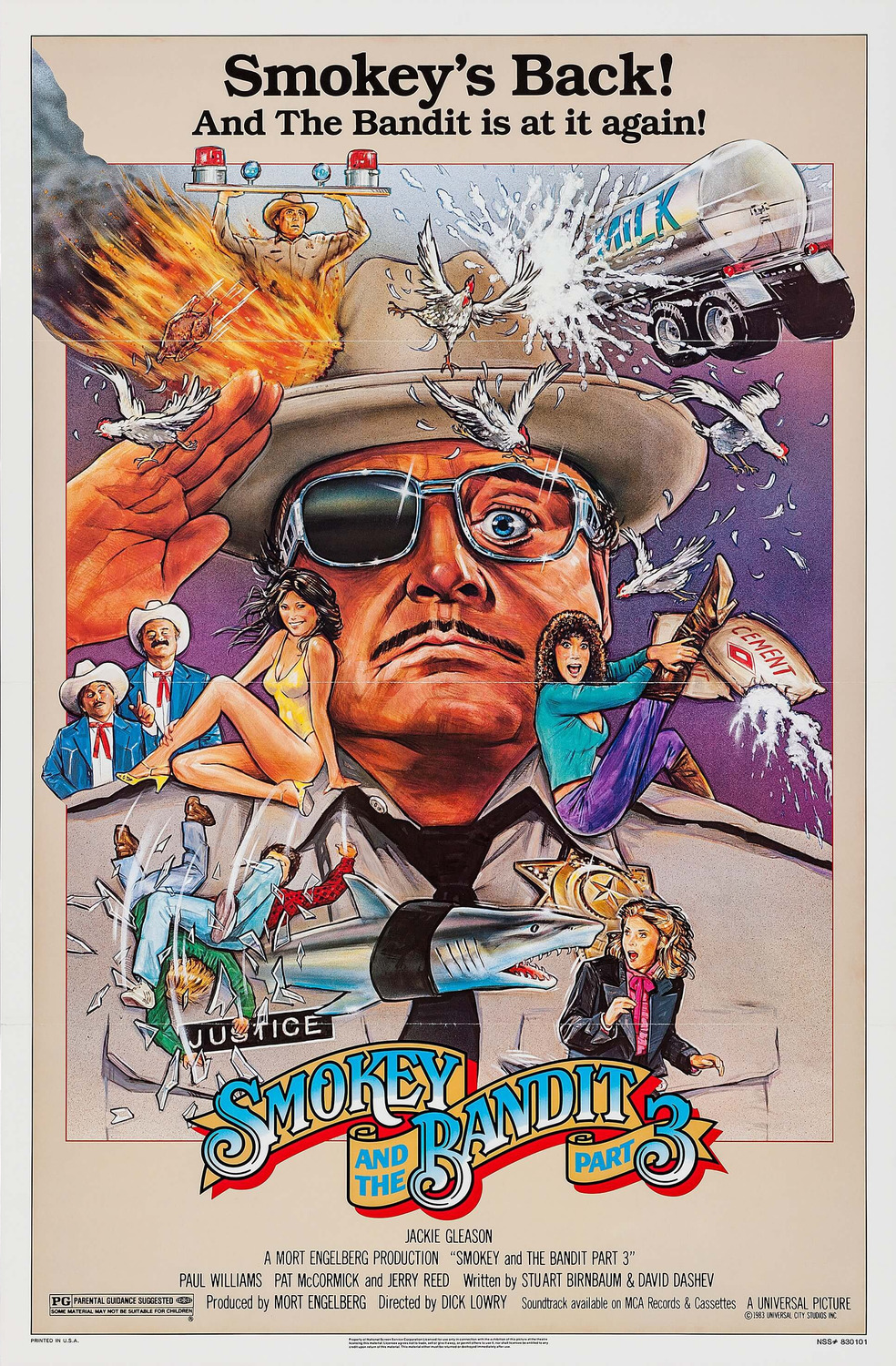 Extra Large Movie Poster Image for Smokey and the Bandit Part 3 (#1 of 2)