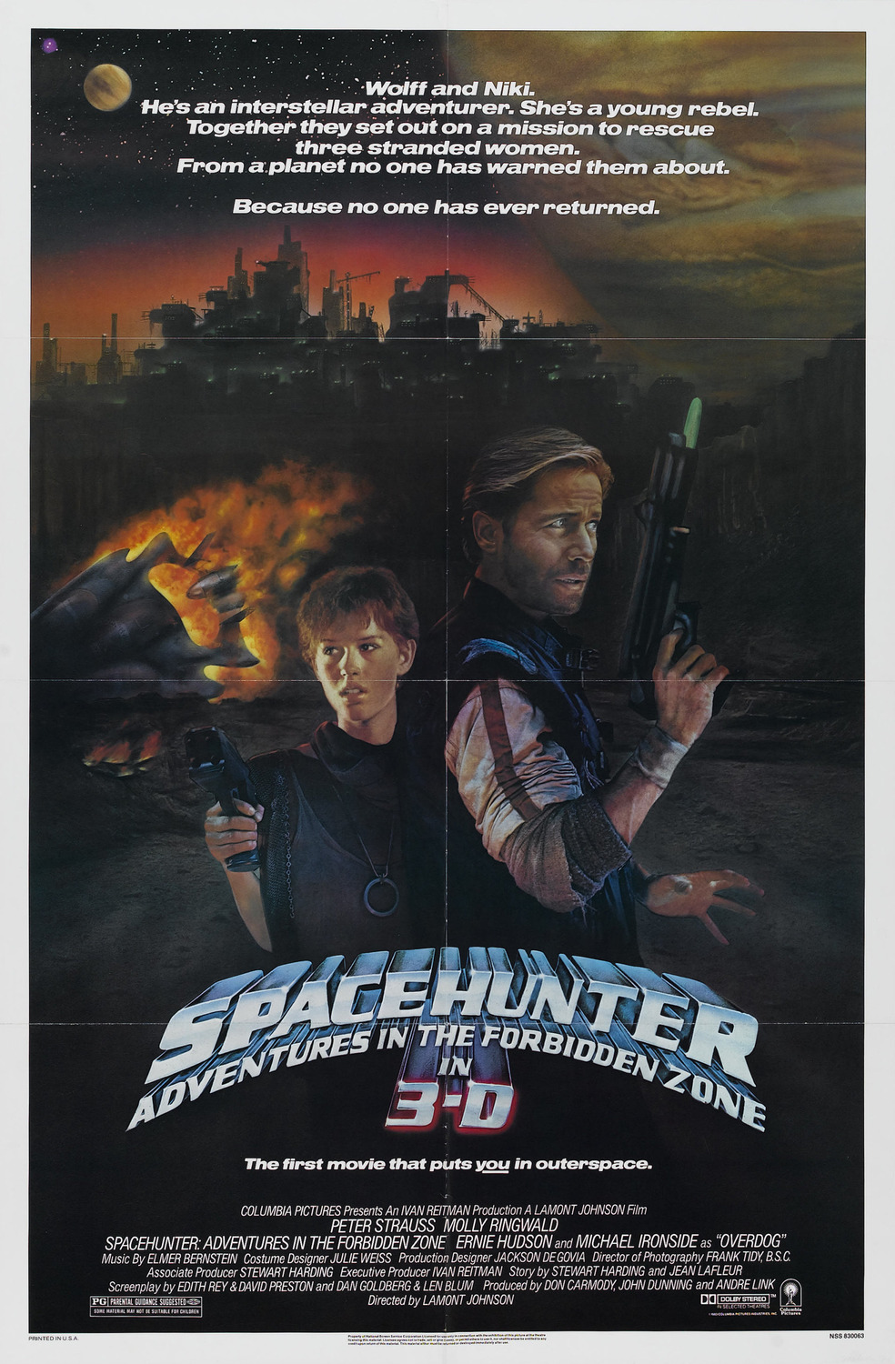 Extra Large Movie Poster Image for Spacehunter: Adventures in the Forbidden Zone (#2 of 2)