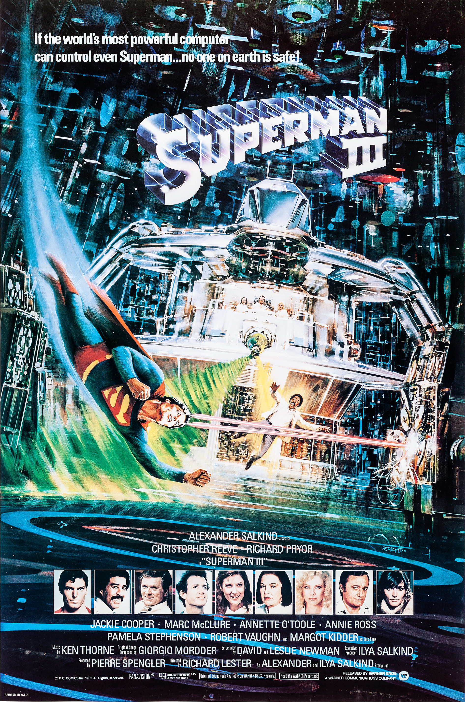 Mega Sized Movie Poster Image for Superman III (#2 of 3)