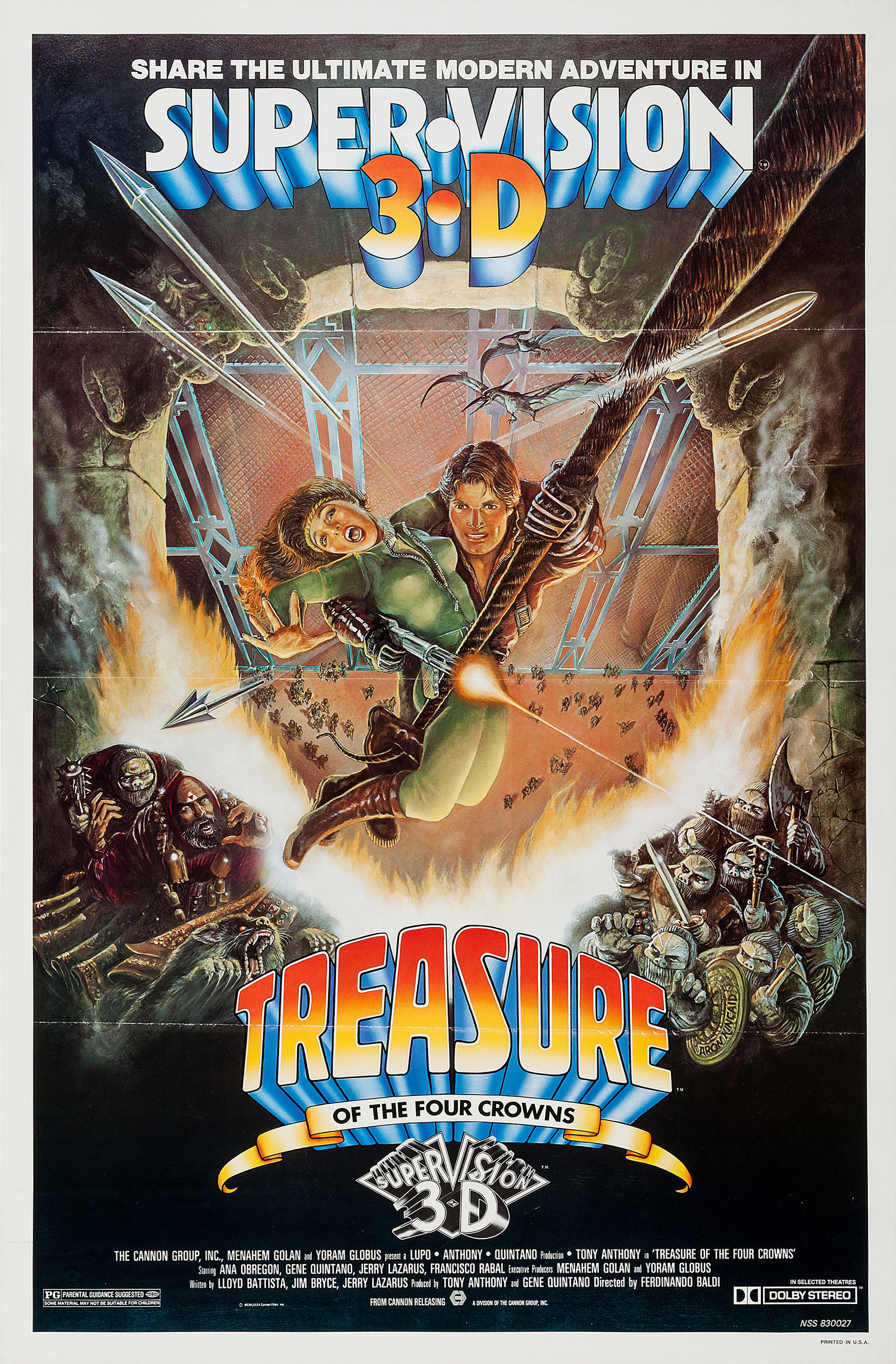 Mega Sized Movie Poster Image for Treasure of the Four Crowns 