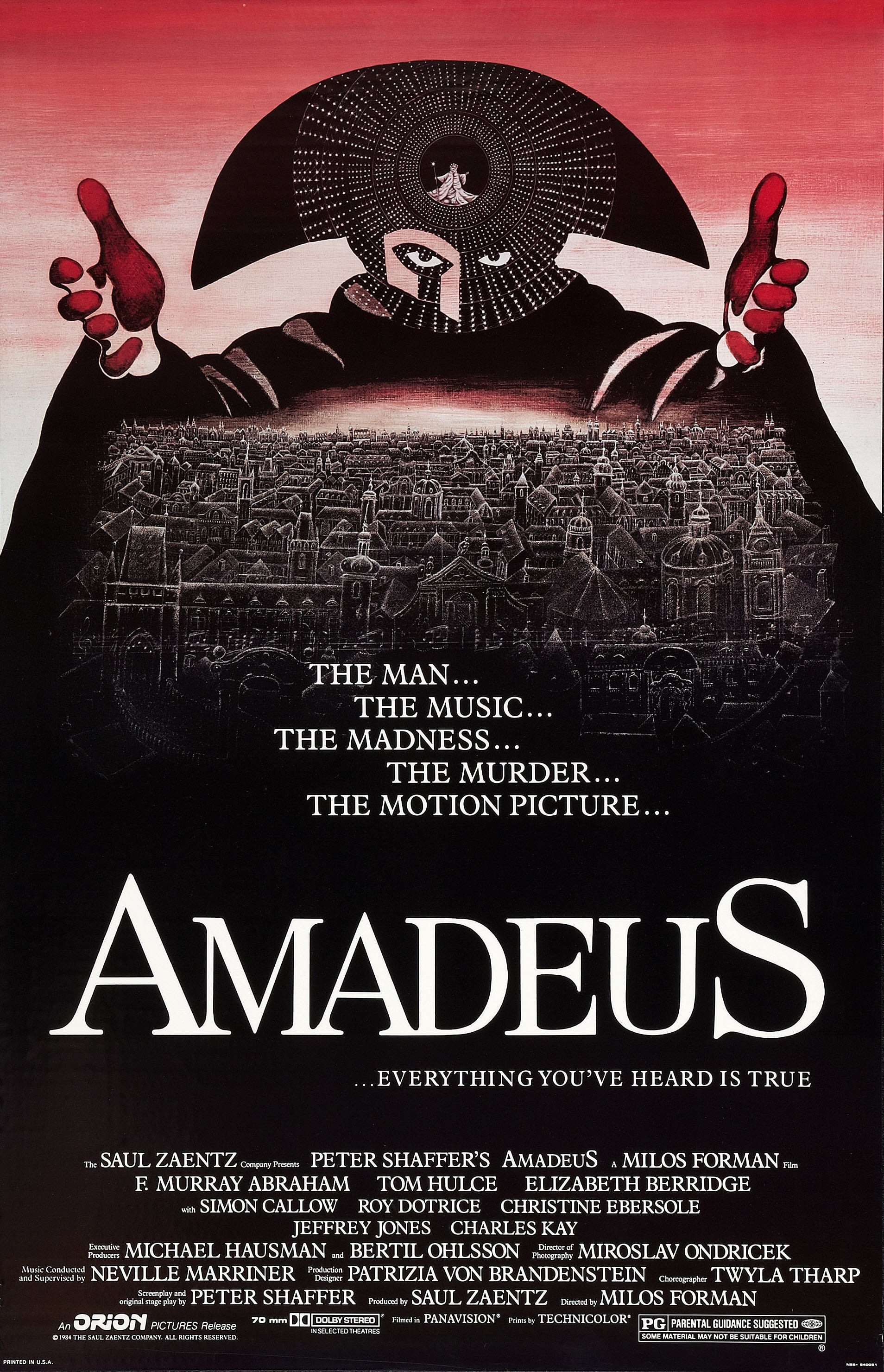 Mega Sized Movie Poster Image for Amadeus (#1 of 5)