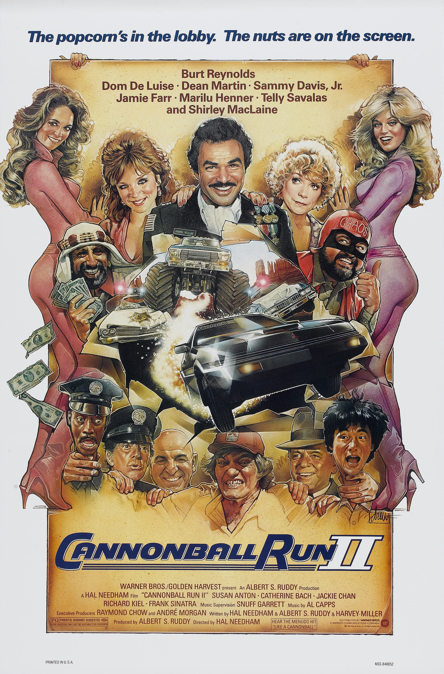 Mega Sized Movie Poster Image for Cannonball Run II (#1 of 3)