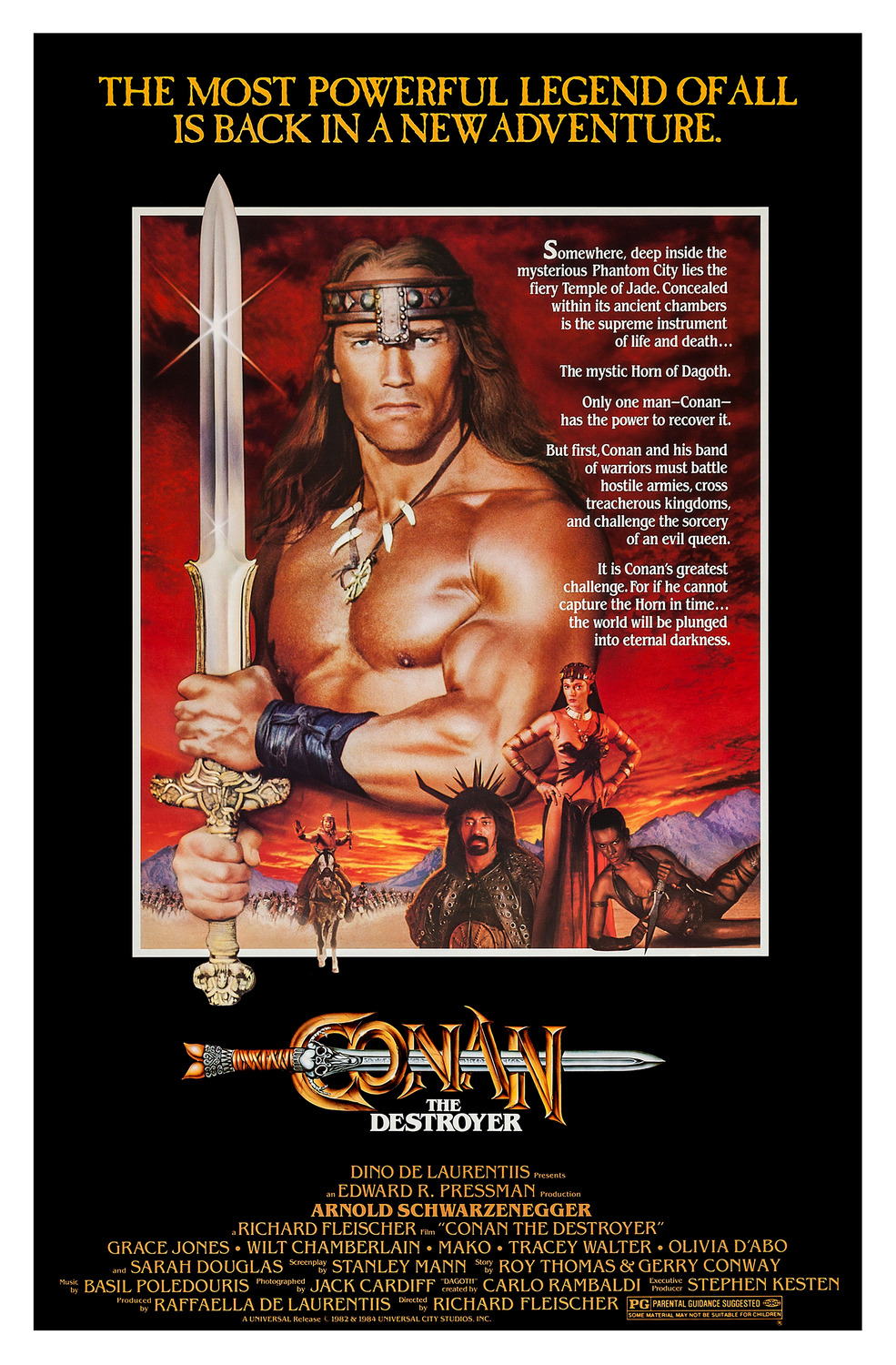 Extra Large Movie Poster Image for Conan the Destroyer (#1 of 3)