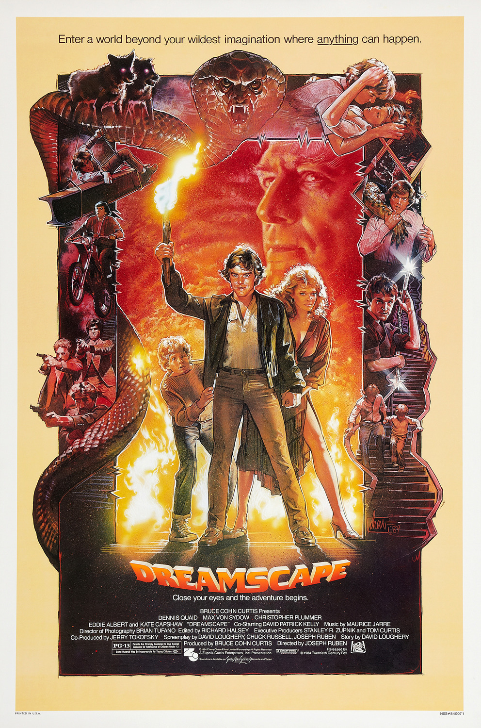 Extra Large Movie Poster Image for Dreamscape (#1 of 2)