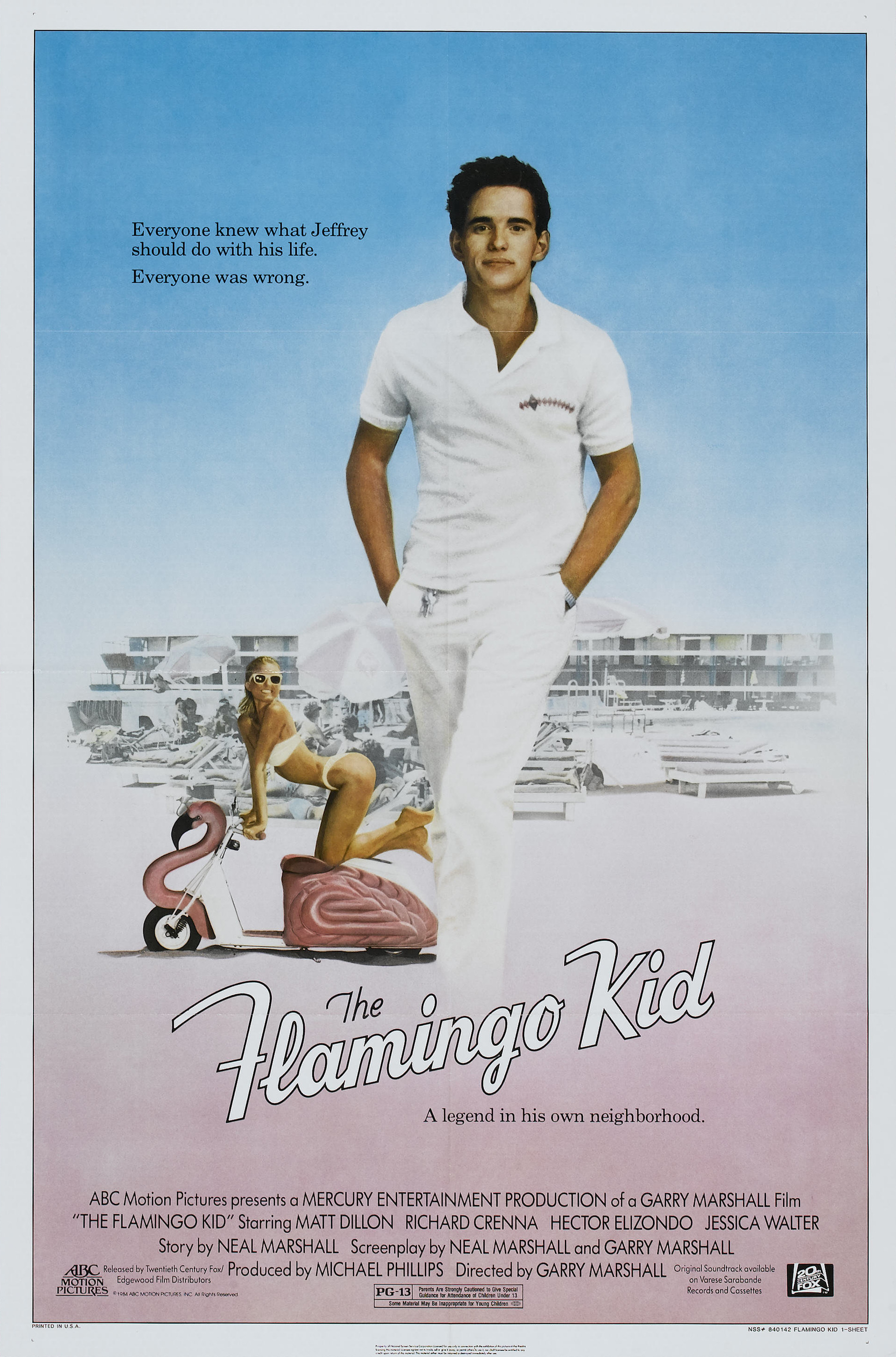Mega Sized Movie Poster Image for The Flamingo Kid (#1 of 3)