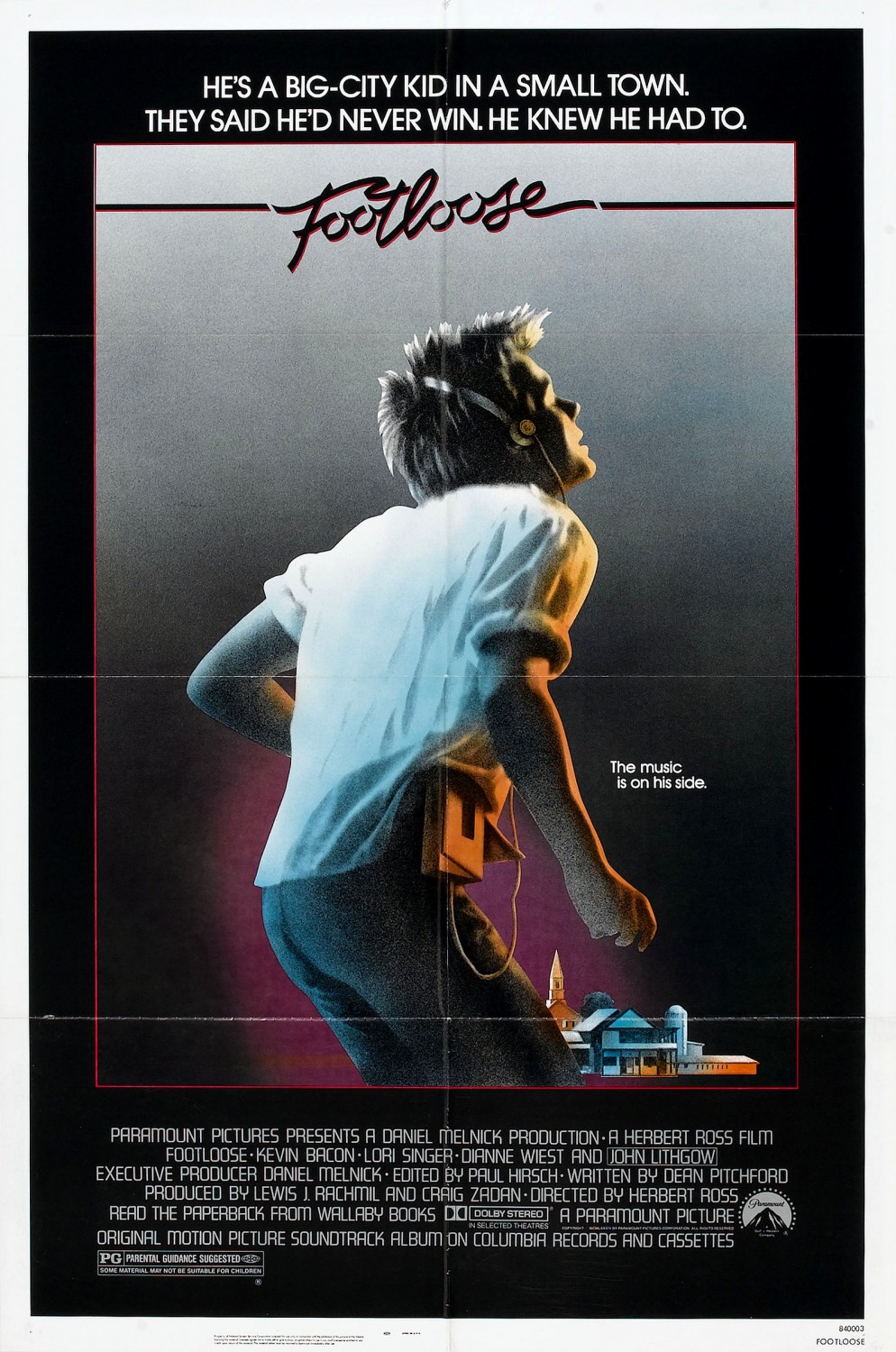 Extra Large Movie Poster Image for Footloose 