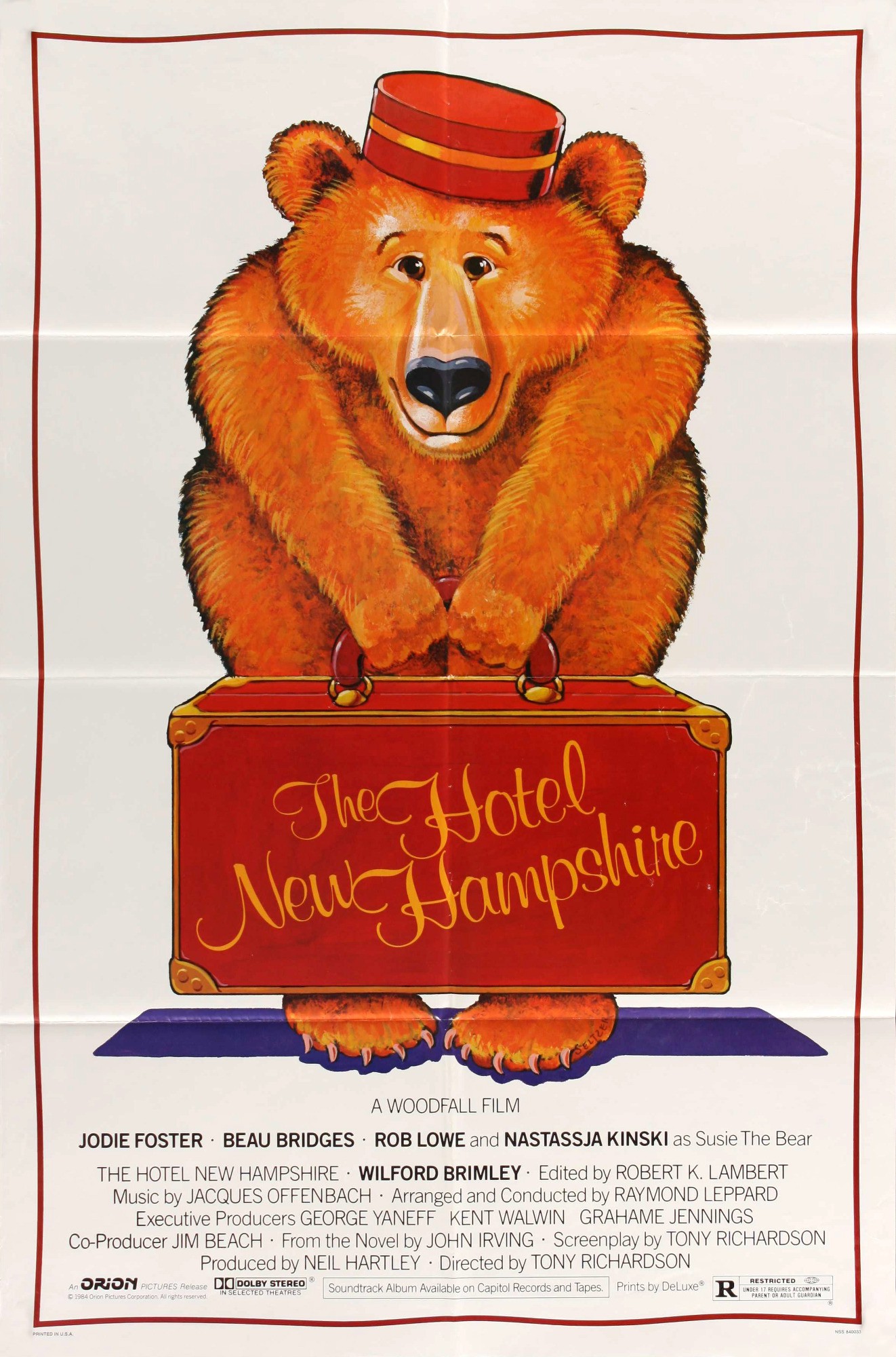 Mega Sized Movie Poster Image for The Hotel New Hampshire (#1 of 2)