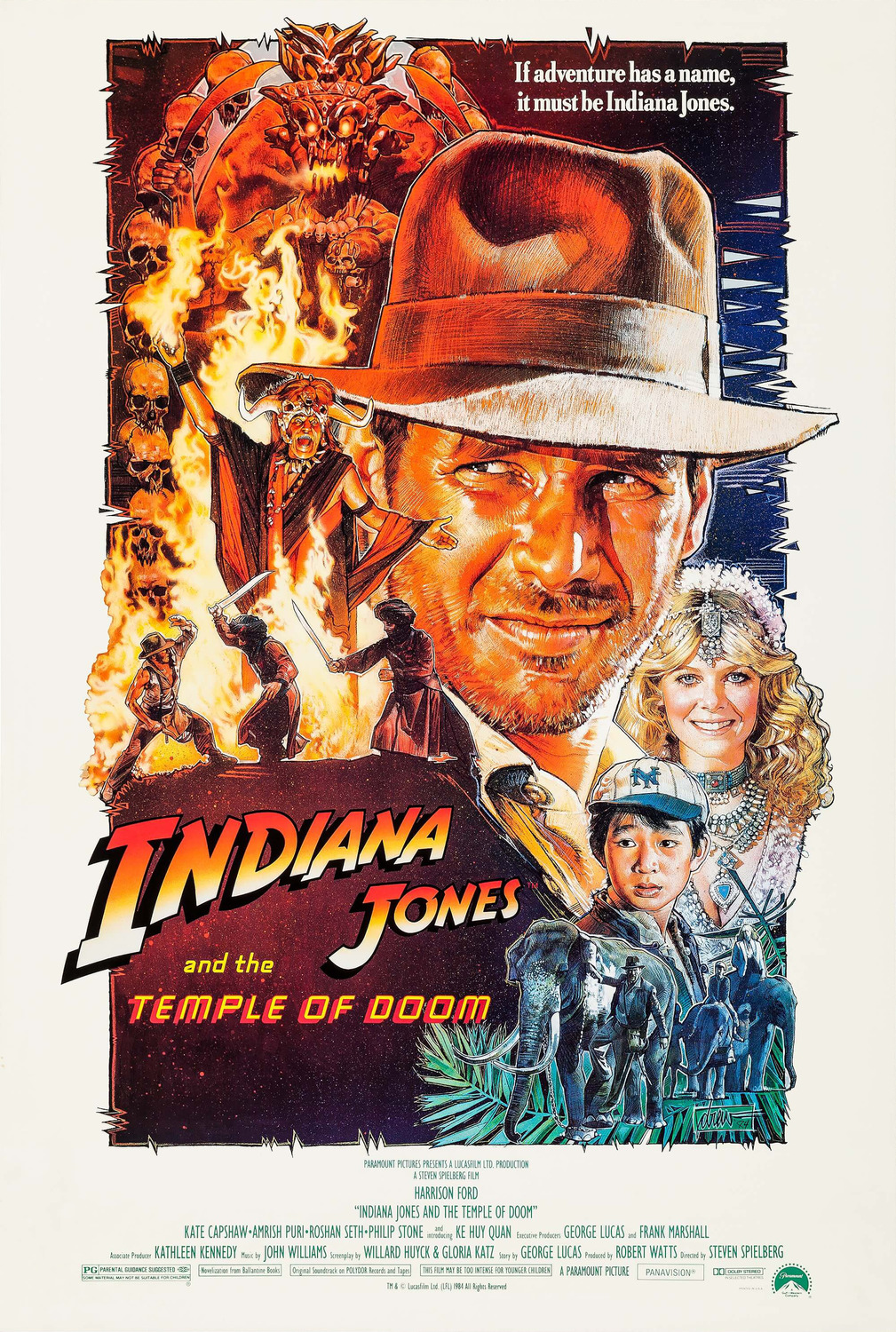 Extra Large Movie Poster Image for Indiana Jones and the Temple of Doom (#3 of 11)