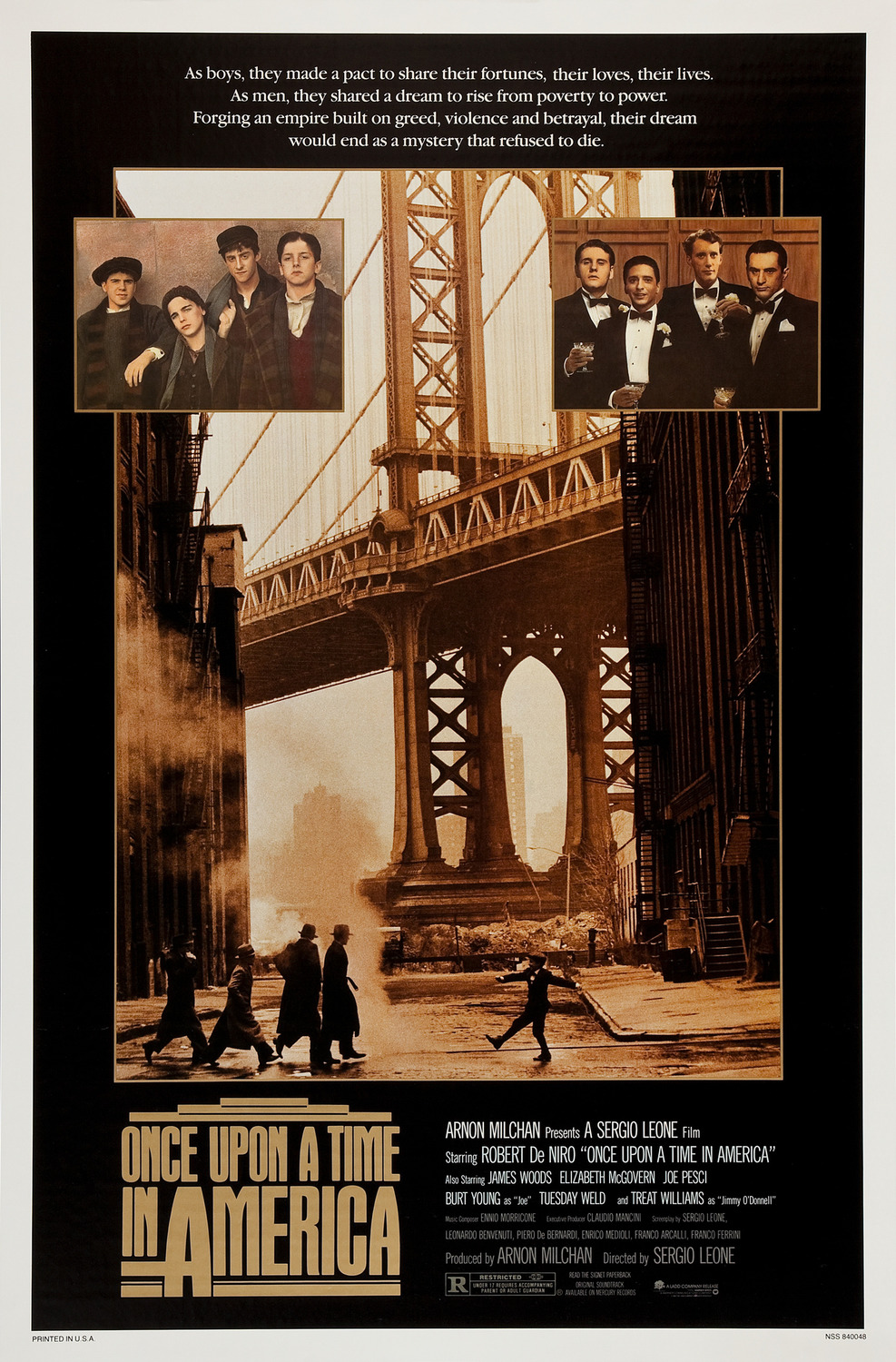 Extra Large Movie Poster Image for Once Upon a Time in America (#1 of 6)