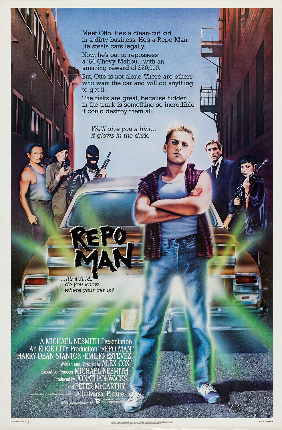 Extra Large Movie Poster Image for Repo Man 