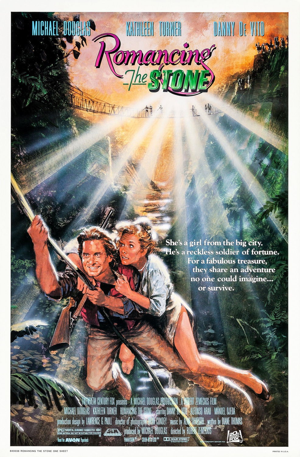Extra Large Movie Poster Image for Romancing the Stone (#1 of 3)