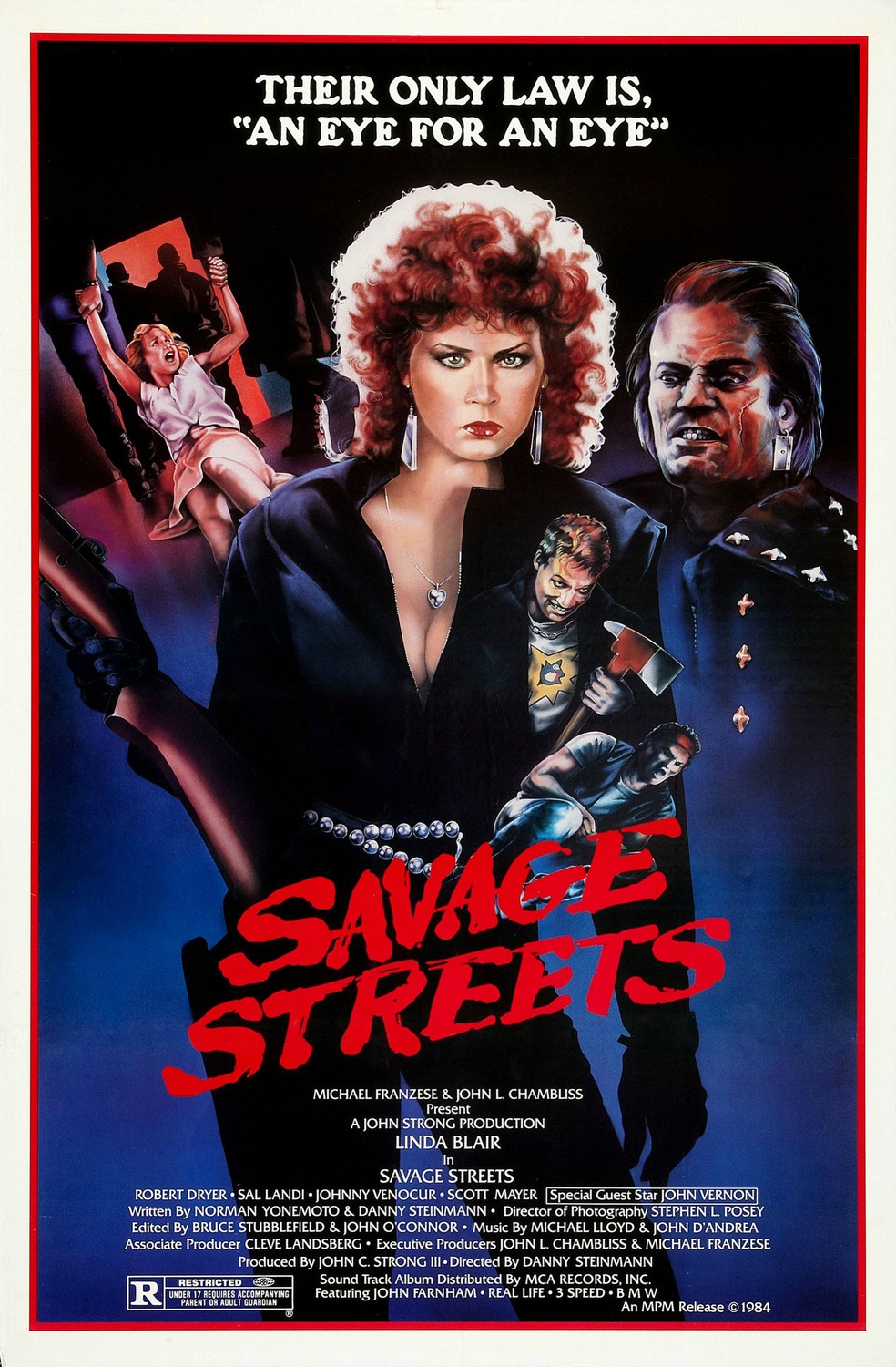 Extra Large Movie Poster Image for Savage Streets (#2 of 2)