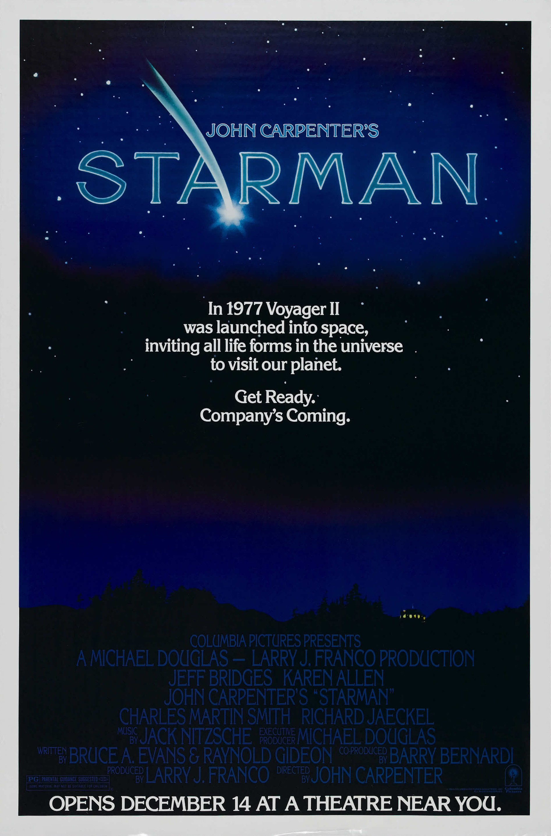 Mega Sized Movie Poster Image for Starman (#1 of 3)