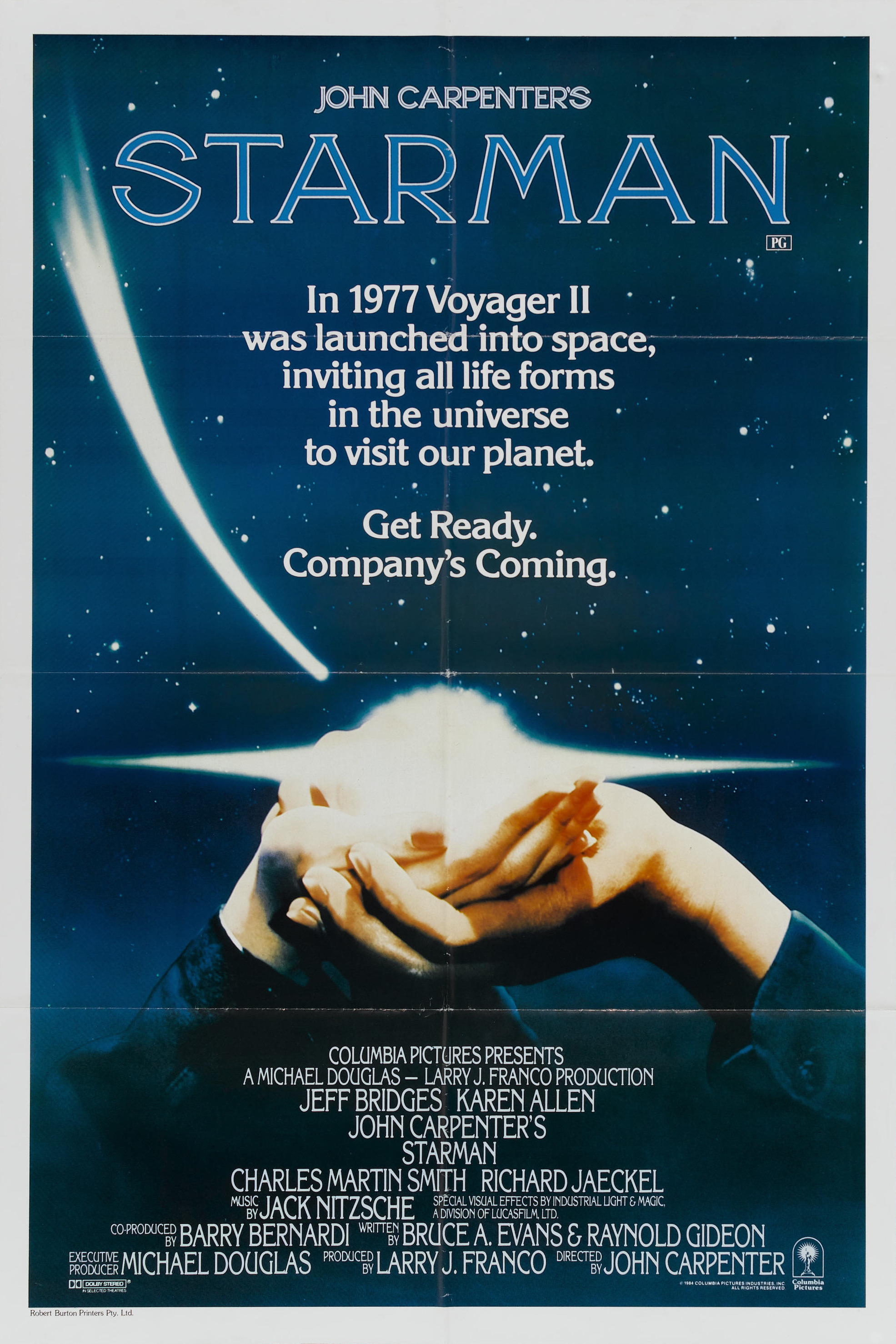 Mega Sized Movie Poster Image for Starman (#3 of 3)