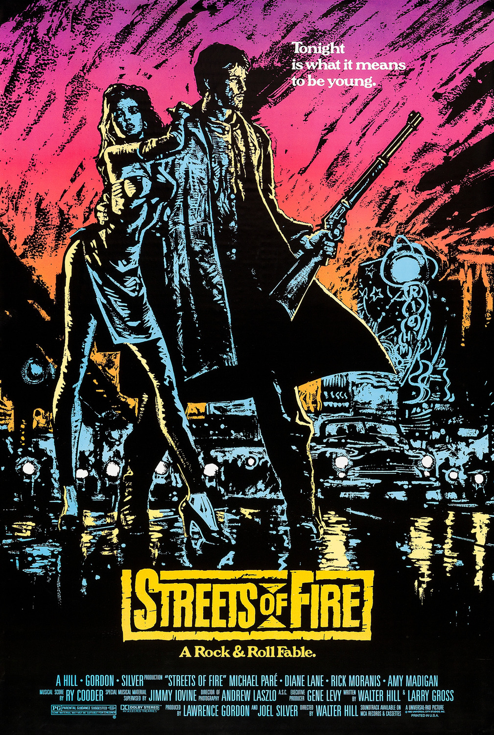 Extra Large Movie Poster Image for Streets of Fire (#1 of 3)