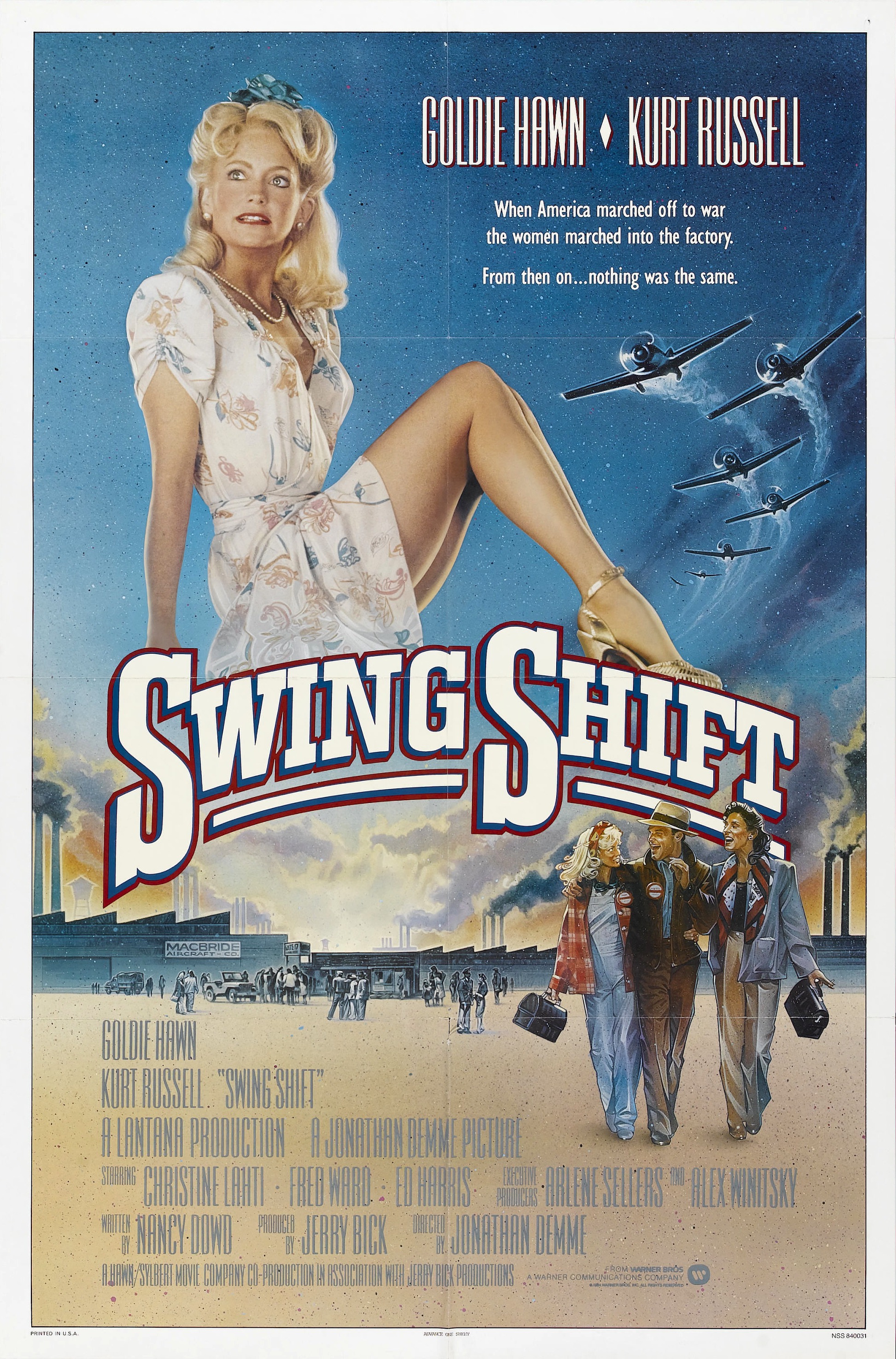 Mega Sized Movie Poster Image for Swing Shift 