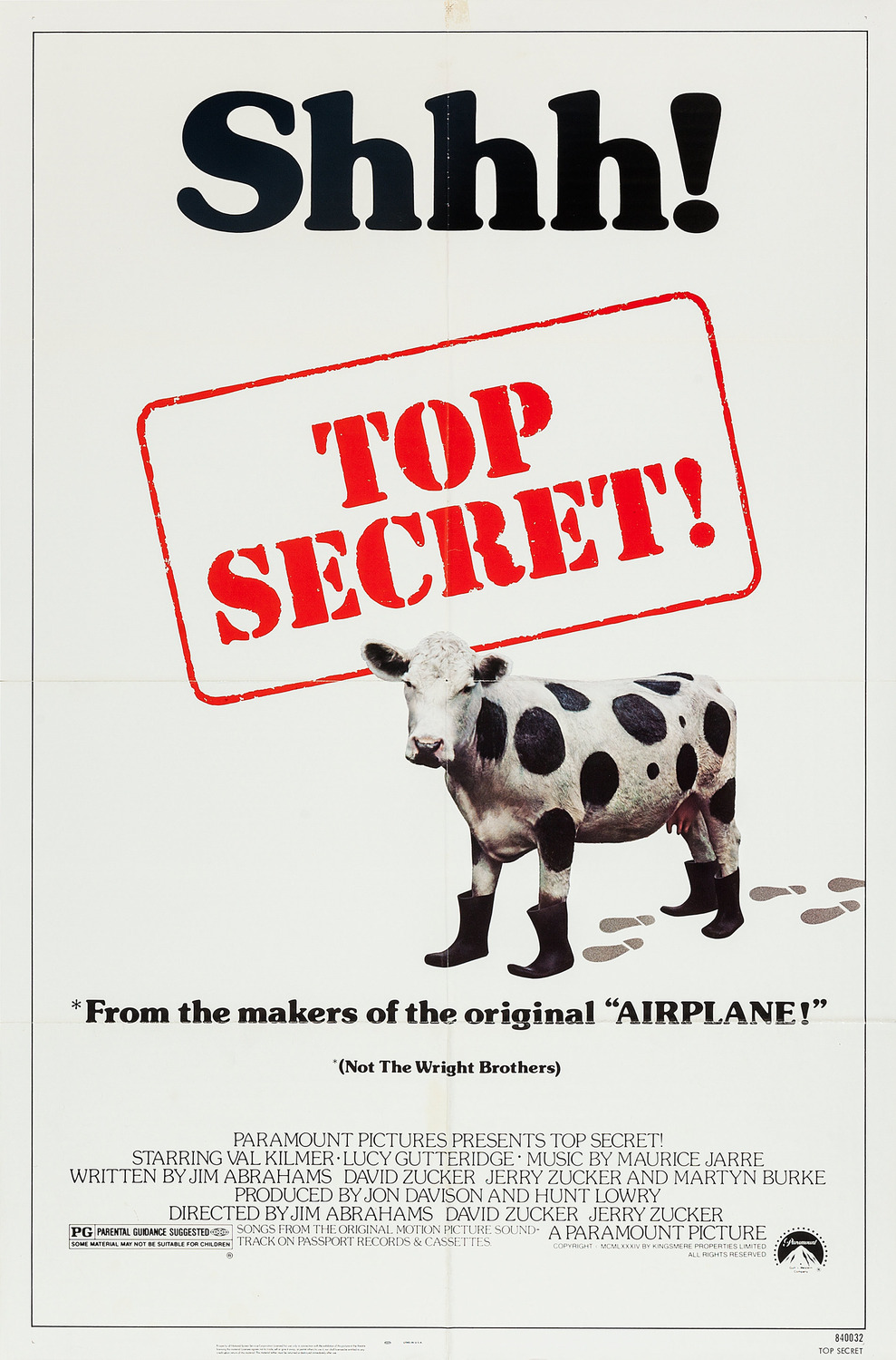 Extra Large Movie Poster Image for Top Secret! (#1 of 3)