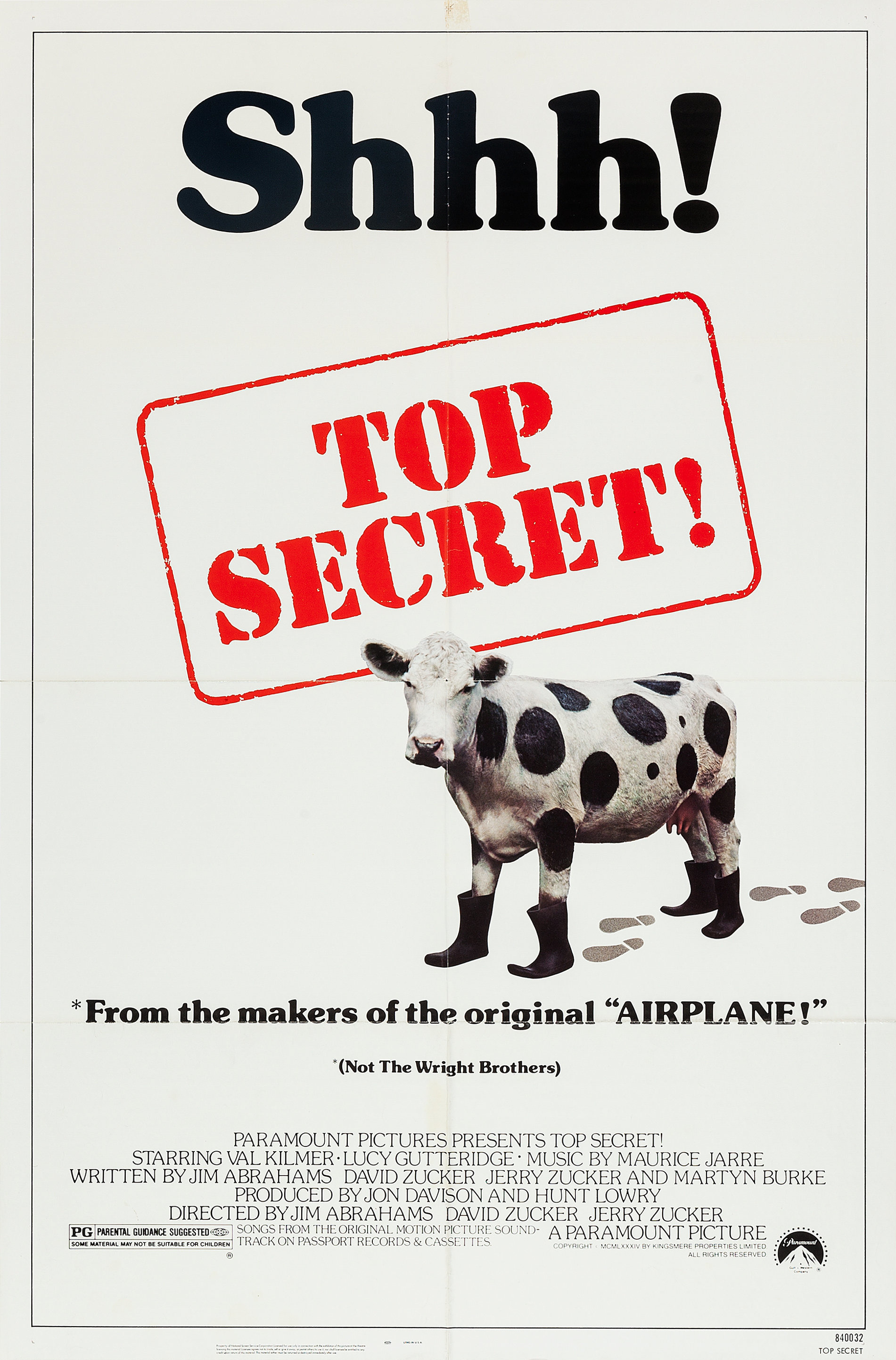 Mega Sized Movie Poster Image for Top Secret! (#1 of 3)