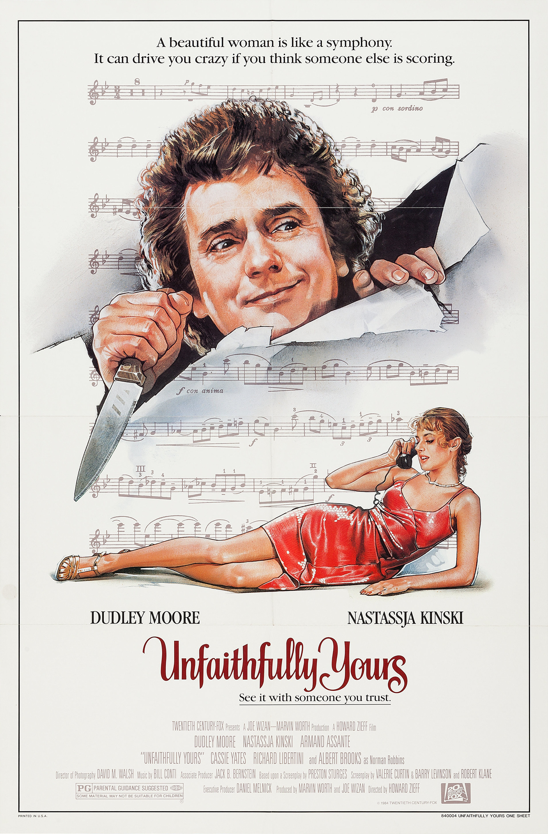 Mega Sized Movie Poster Image for Unfaithfully Yours 