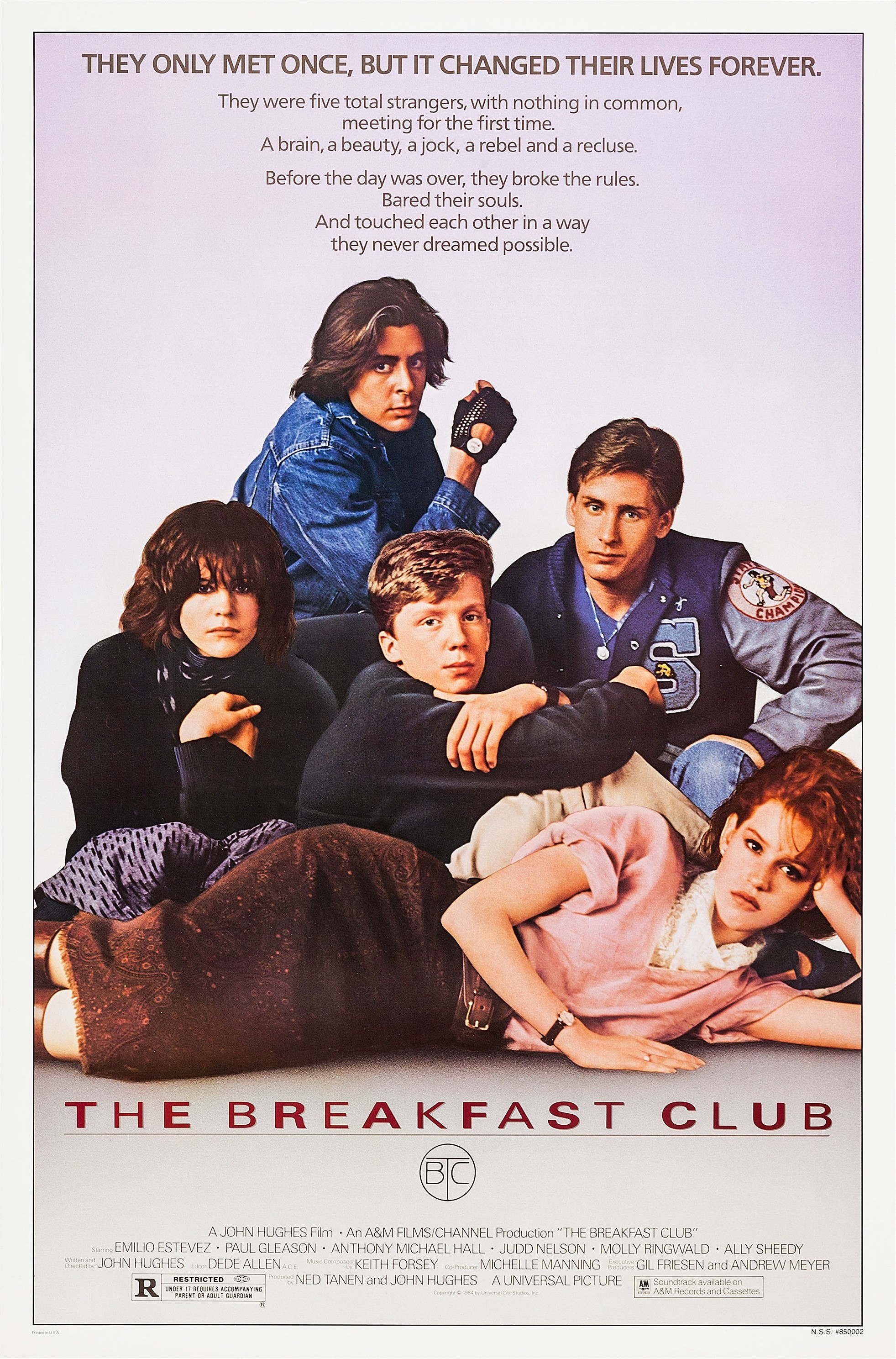 Mega Sized Movie Poster Image for The Breakfast Club 