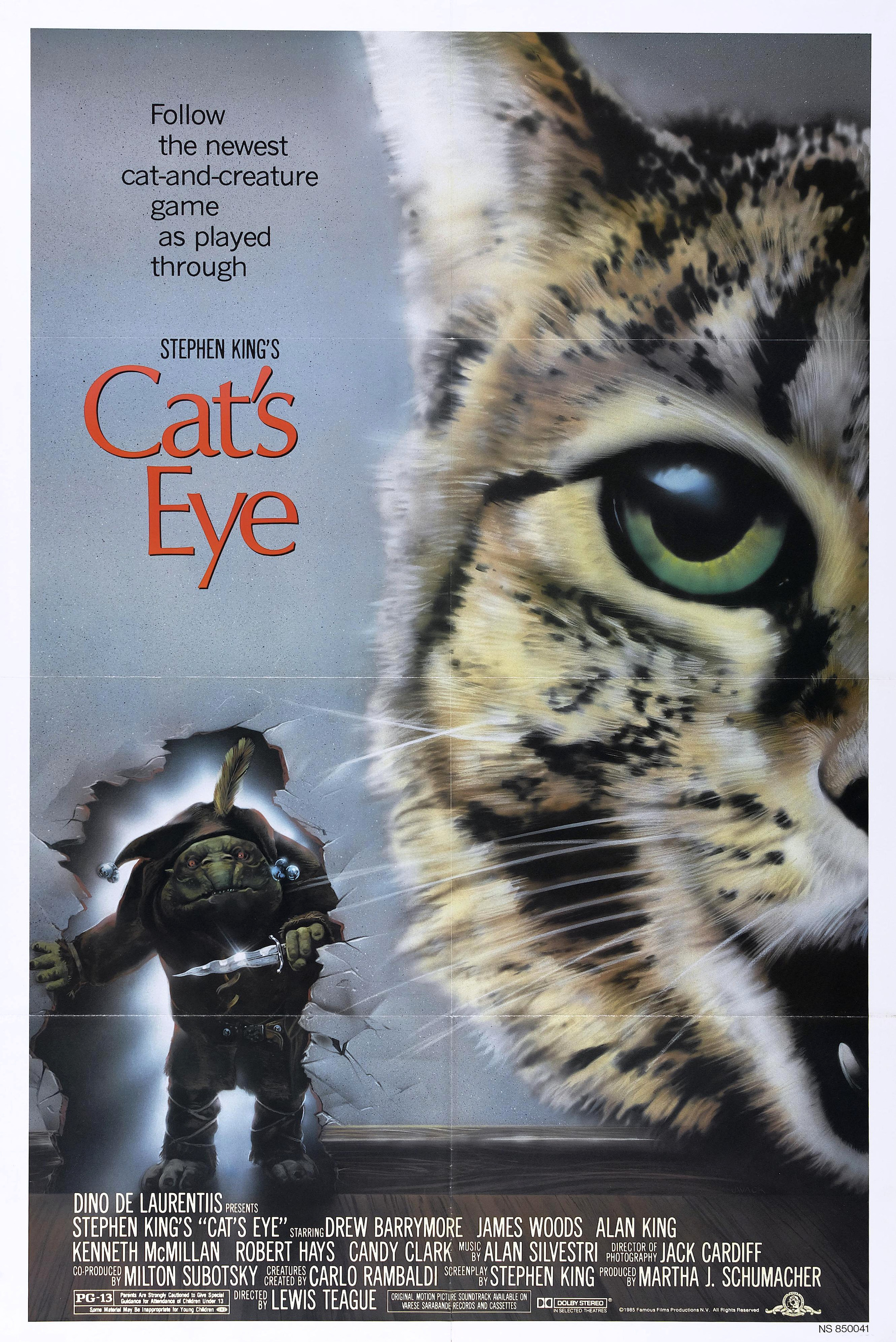 Mega Sized Movie Poster Image for Cat's Eye 