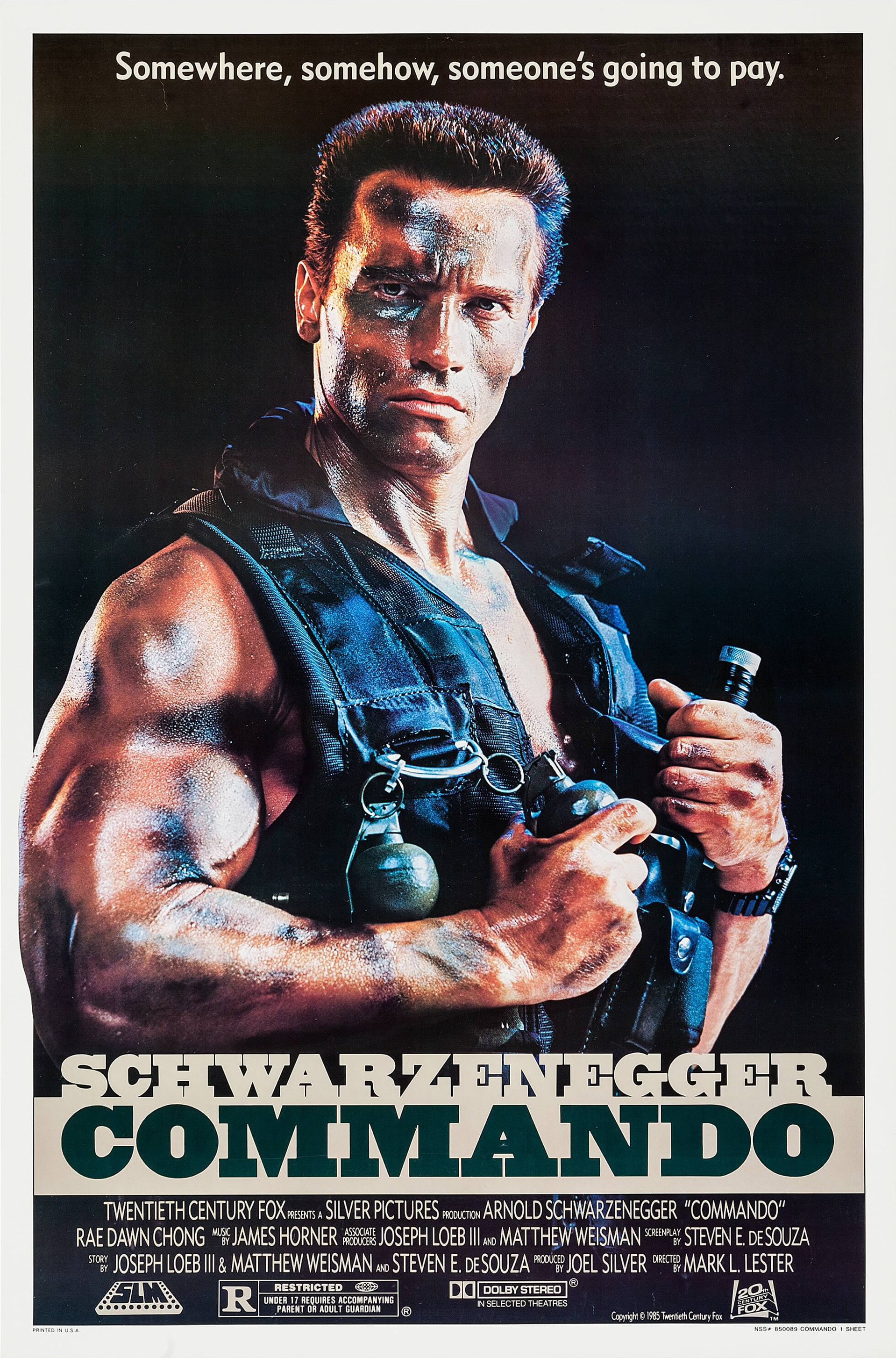 Mega Sized Movie Poster Image for Commando (#1 of 2)