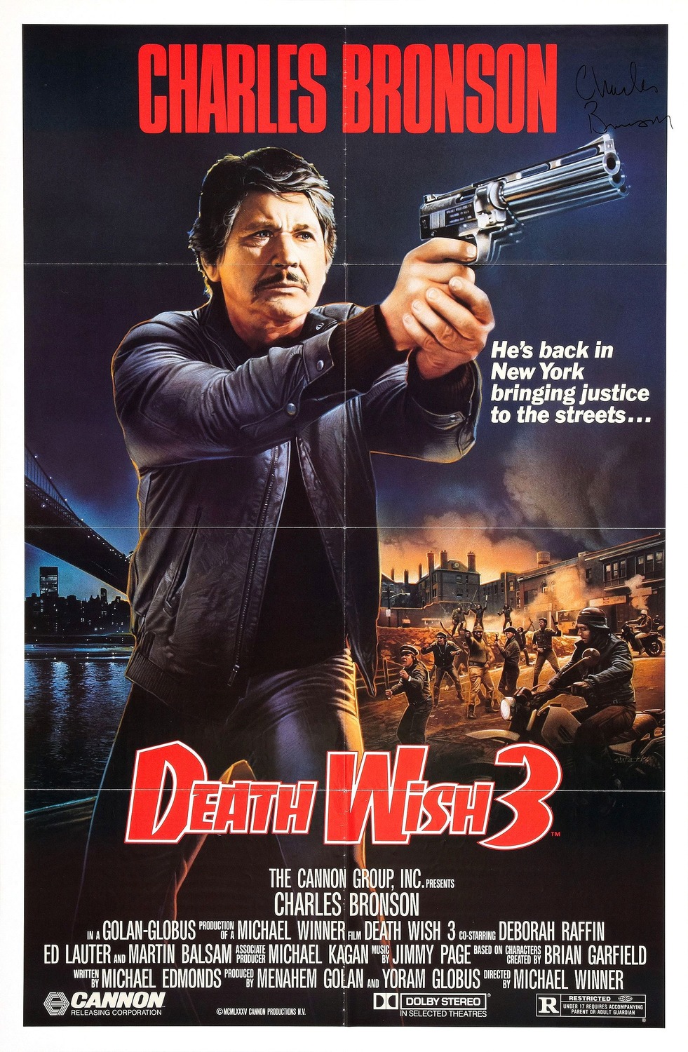Extra Large Movie Poster Image for Death Wish 3 