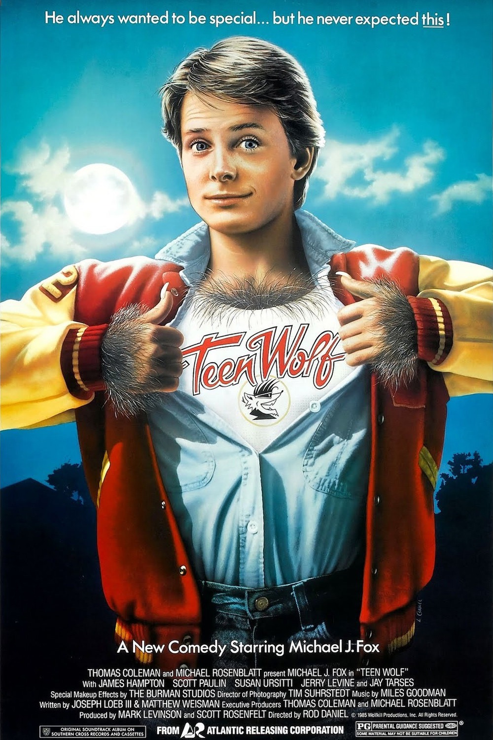 Extra Large Movie Poster Image for Teen Wolf (#1 of 3)