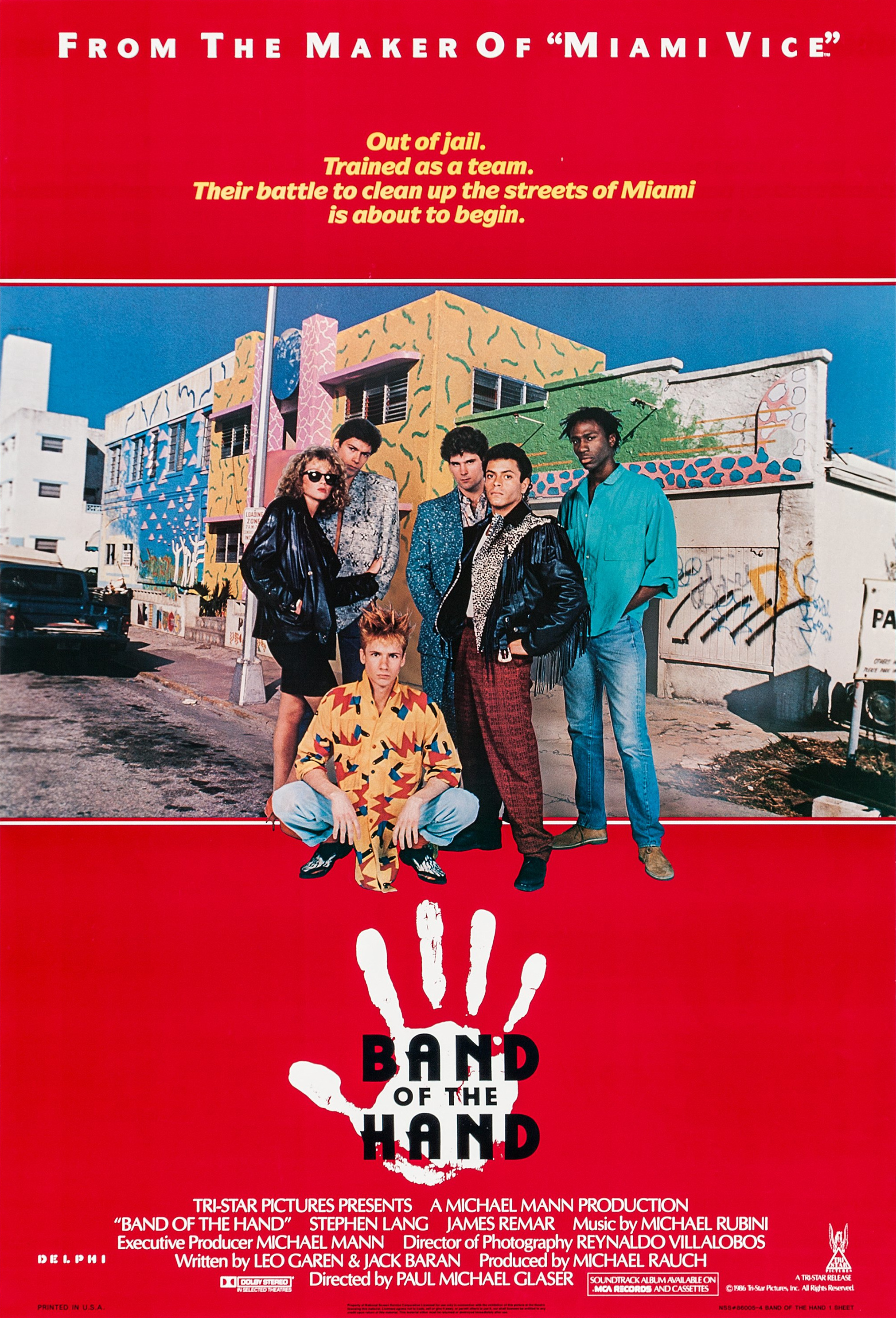 Mega Sized Movie Poster Image for Band of the Hand 